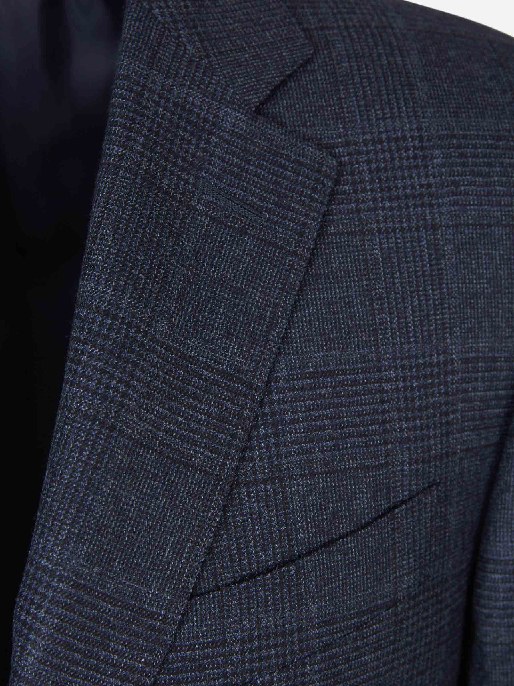 Outlet online Canali Hombre Traje Lana Cuadros color Azul Marino sku 312-002765 01 - Foto 3