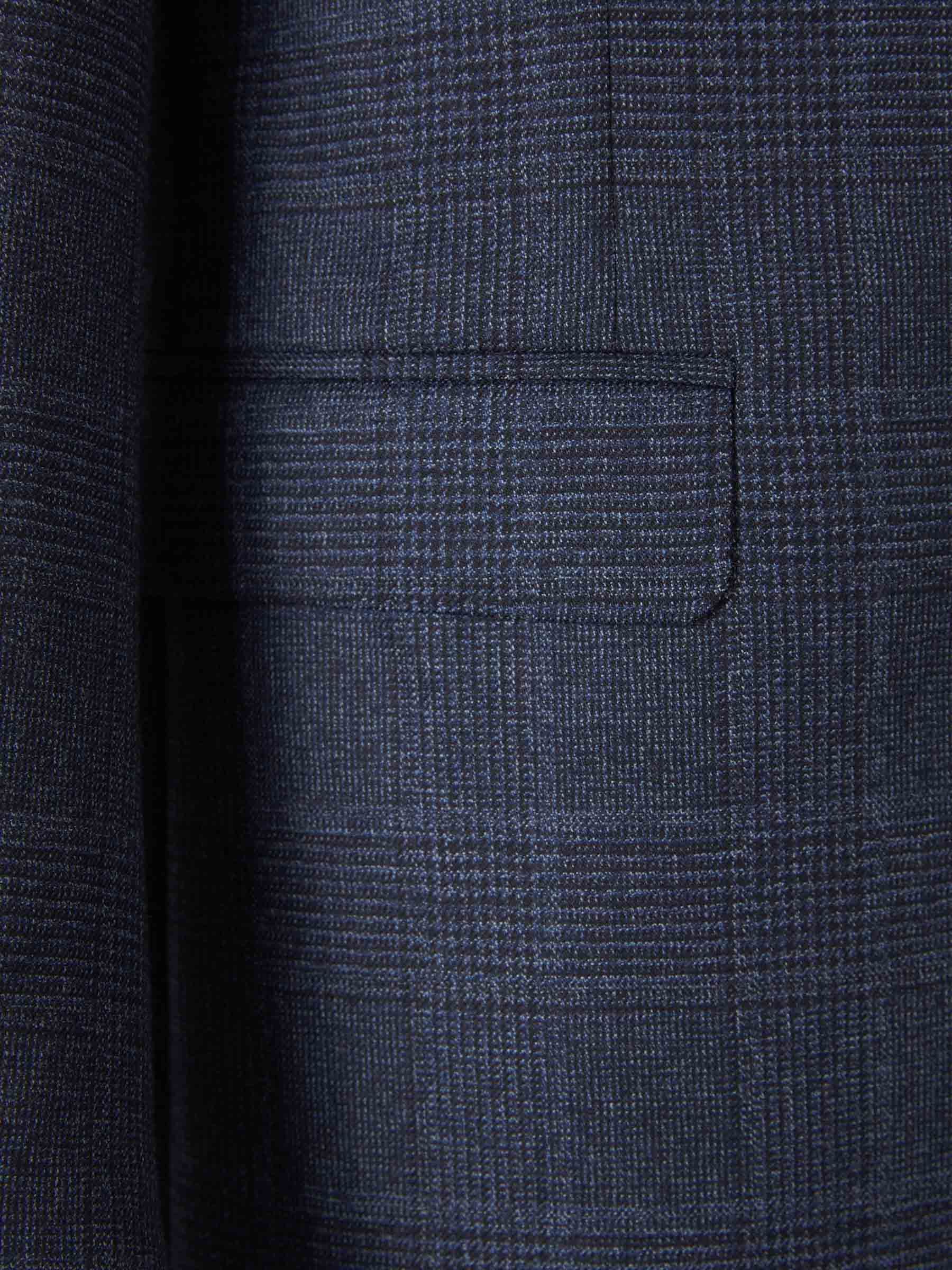 Outlet online Canali Hombre Traje Lana Cuadros color Azul Marino sku 312-002765 01 - Foto 4