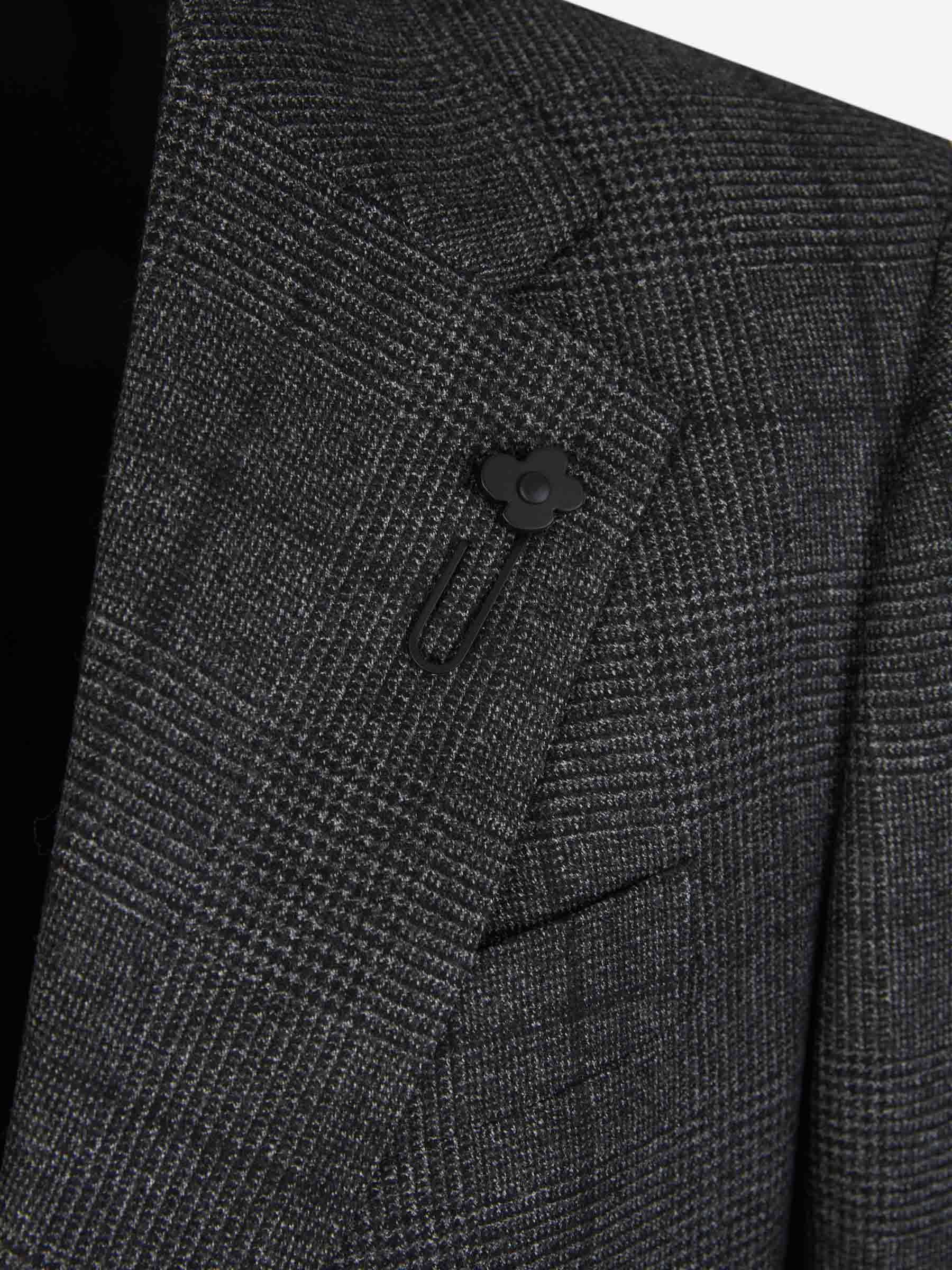 Outlet online Lardini Hombre Traje Motivo Cuadros color Gris Oscuro sku 312-002794 01 - Foto 3