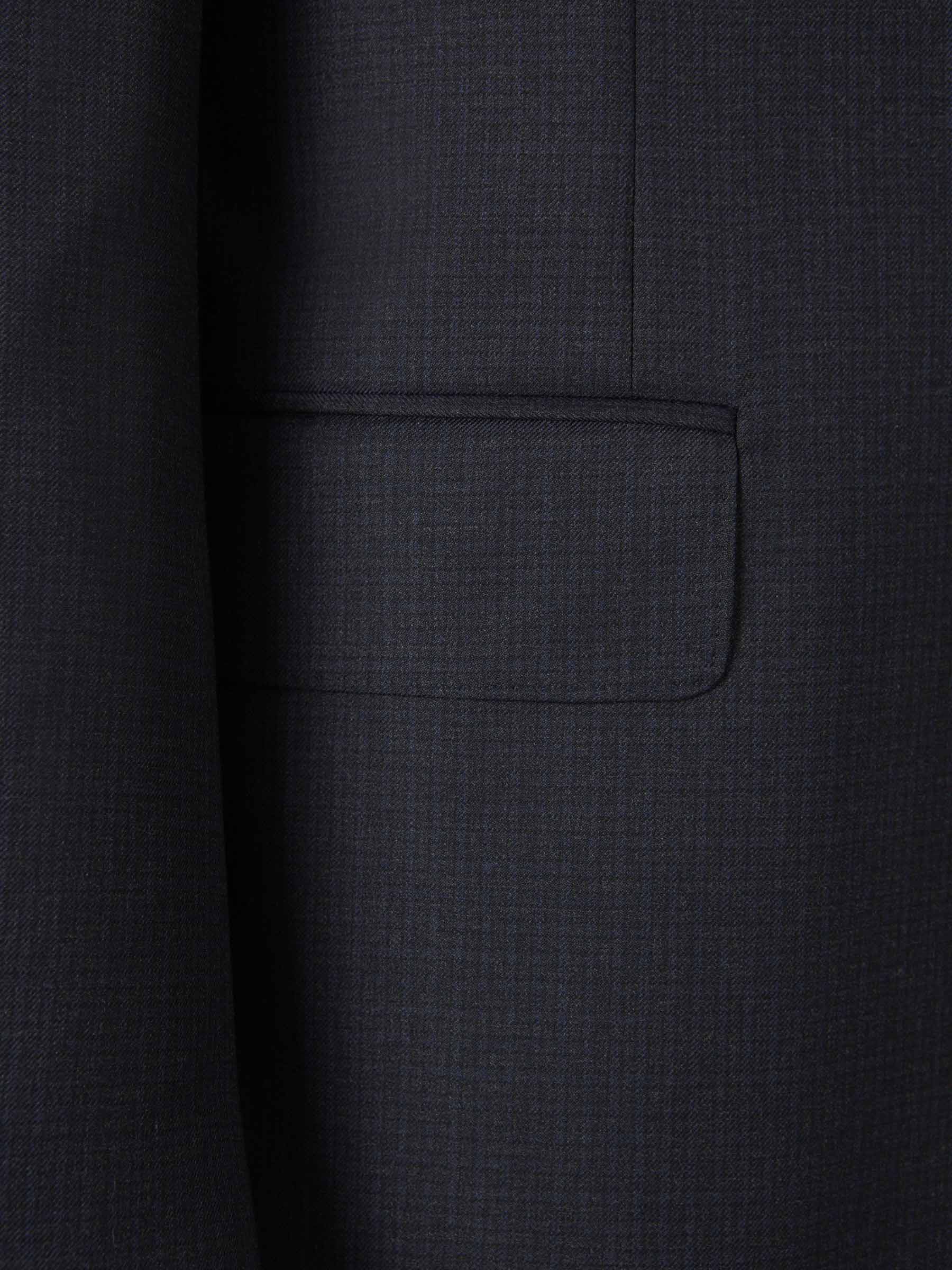 Outlet online Canali Hombre Traje Liso Lana color Gris Oscuro sku 312-002827 01 - Foto 4