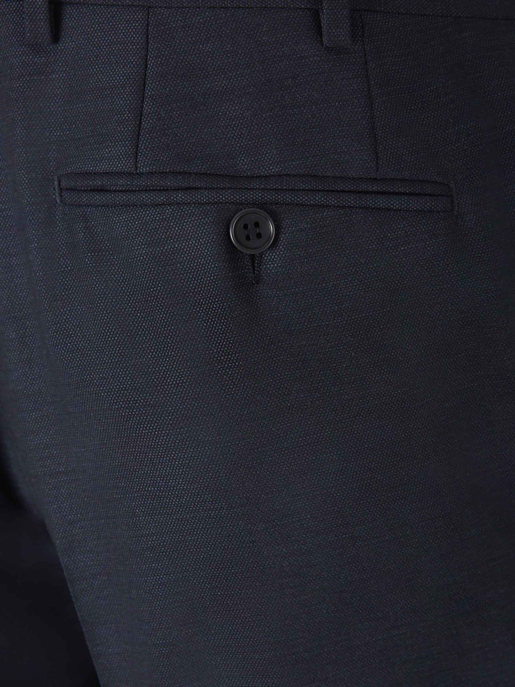 Outlet online Canali Hombre Traje Lana Jaspeado color Azul Noche sku 312-002829 01 - Foto 9