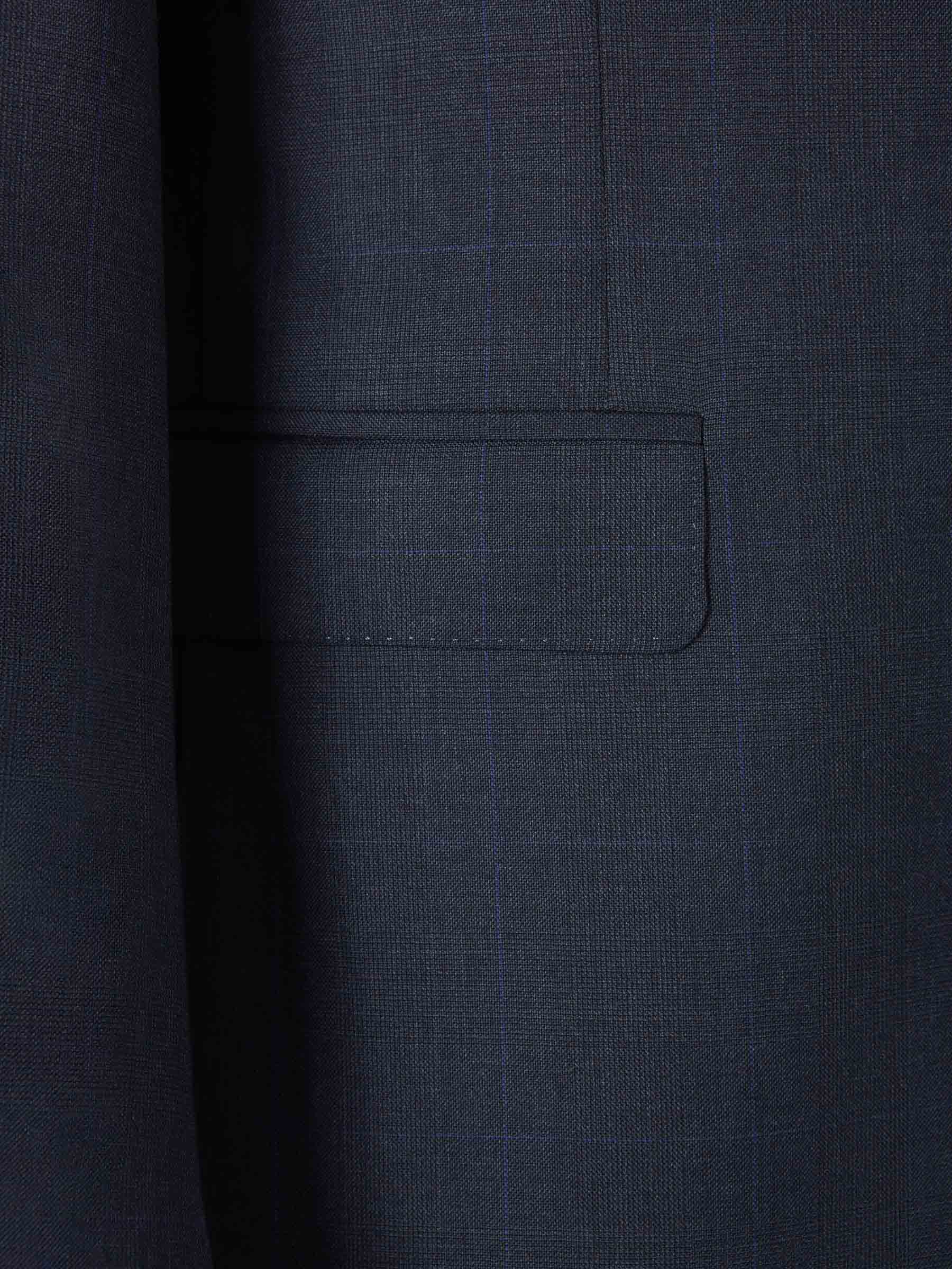 Outlet online Canali Hombre Traje Lana Liso color Azul Marino sku 312-002832 01 - Foto 4