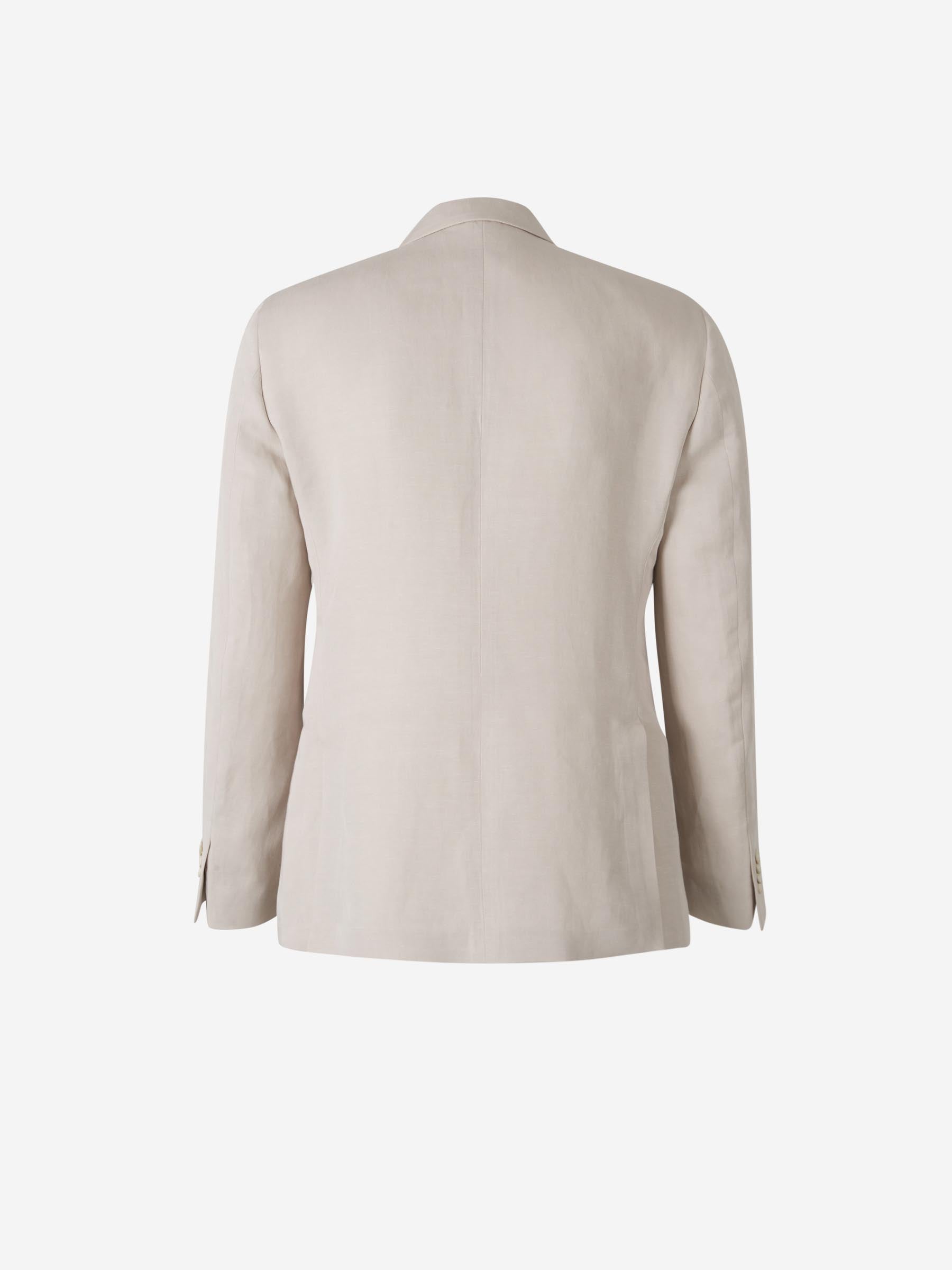 Boglioli Hombre Barcelona Traje Liso Lino color Beige sku 312-002847 01 - Foto 2