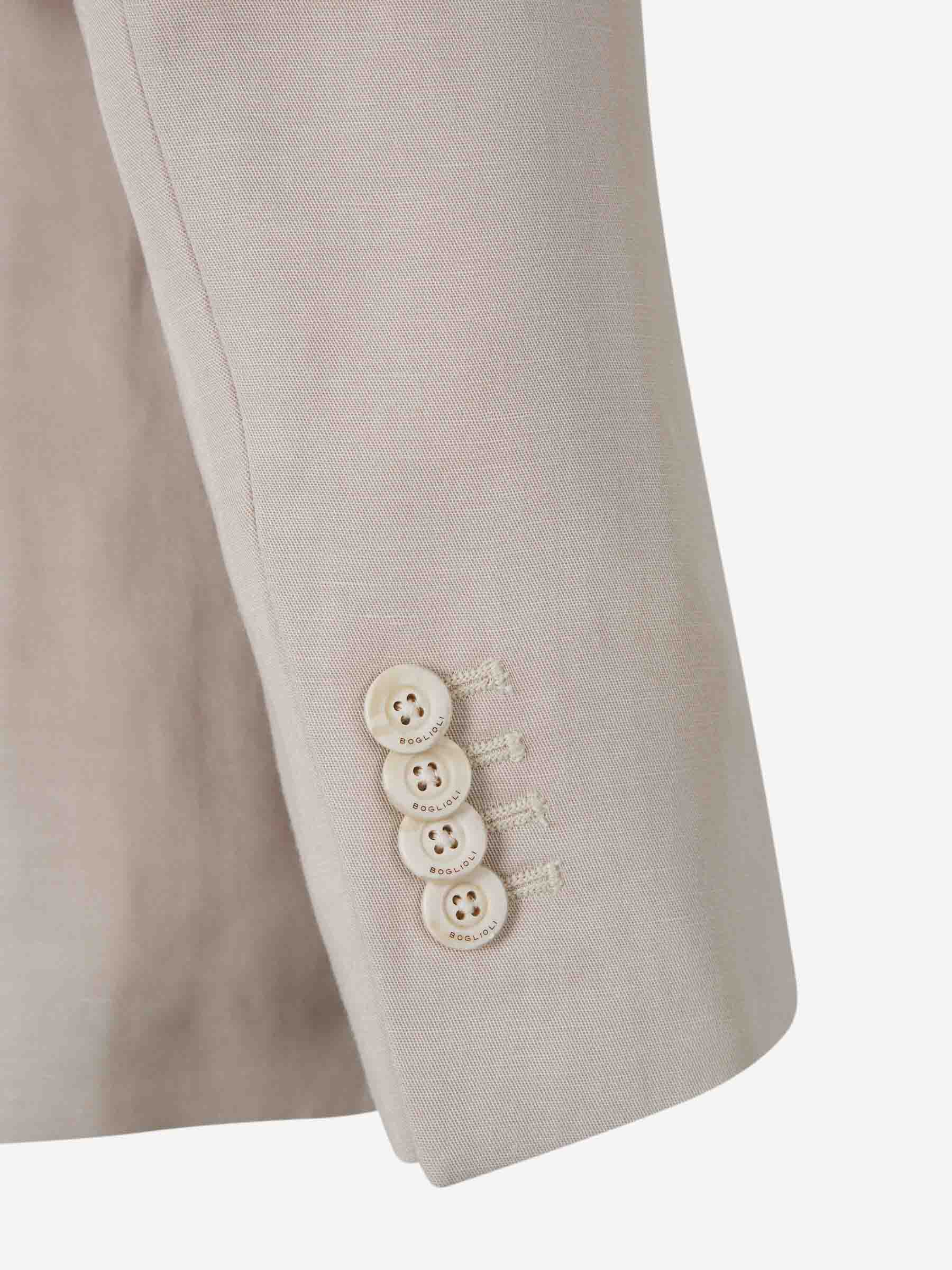 Boglioli Hombre Barcelona Traje Liso Lino color Beige sku 312-002847 01 - Foto 5