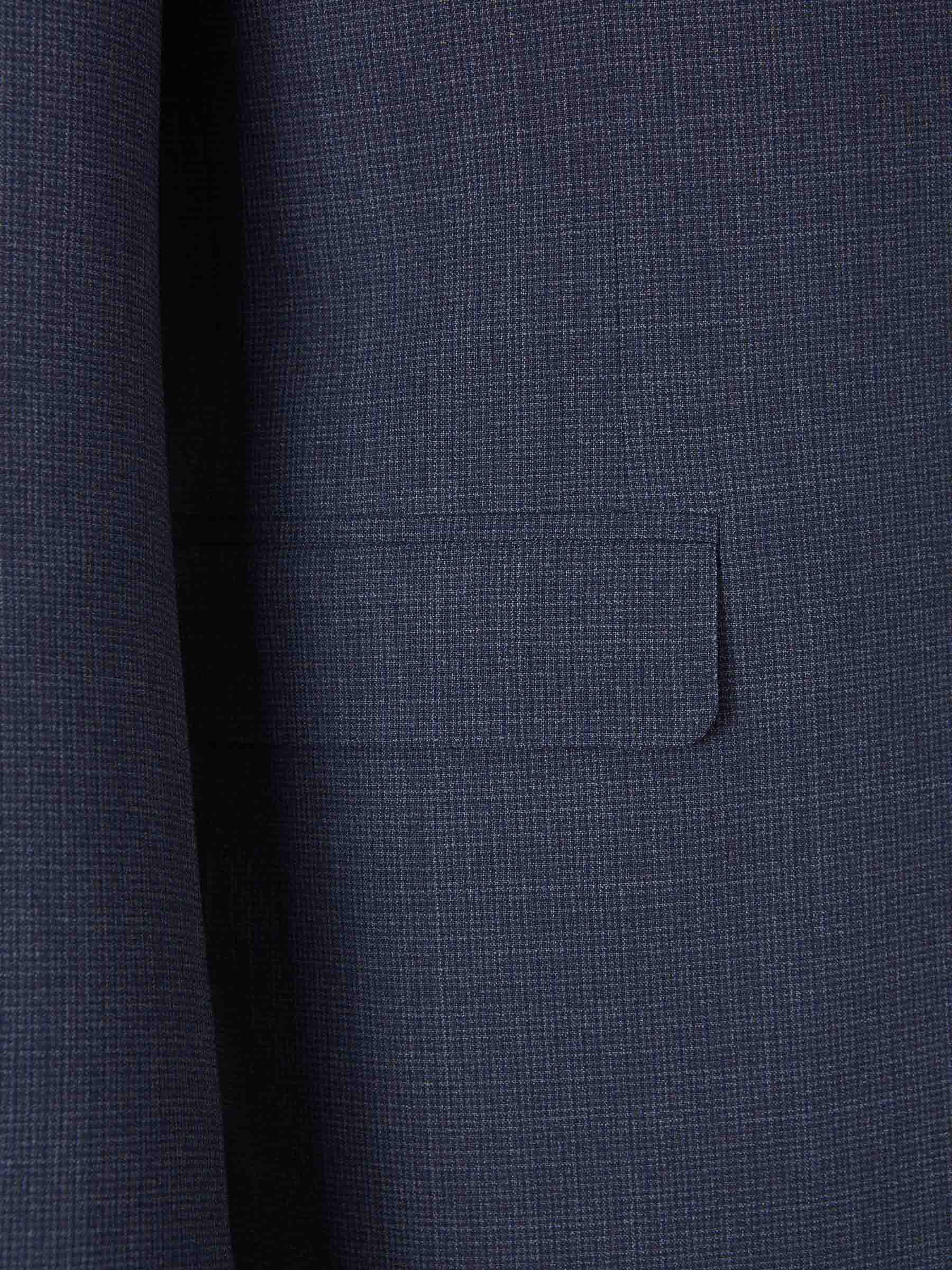 Canali Hombre Barcelona Traje Jaspeado Lana color Azul Marino sku 312-002852 01 - Foto 4