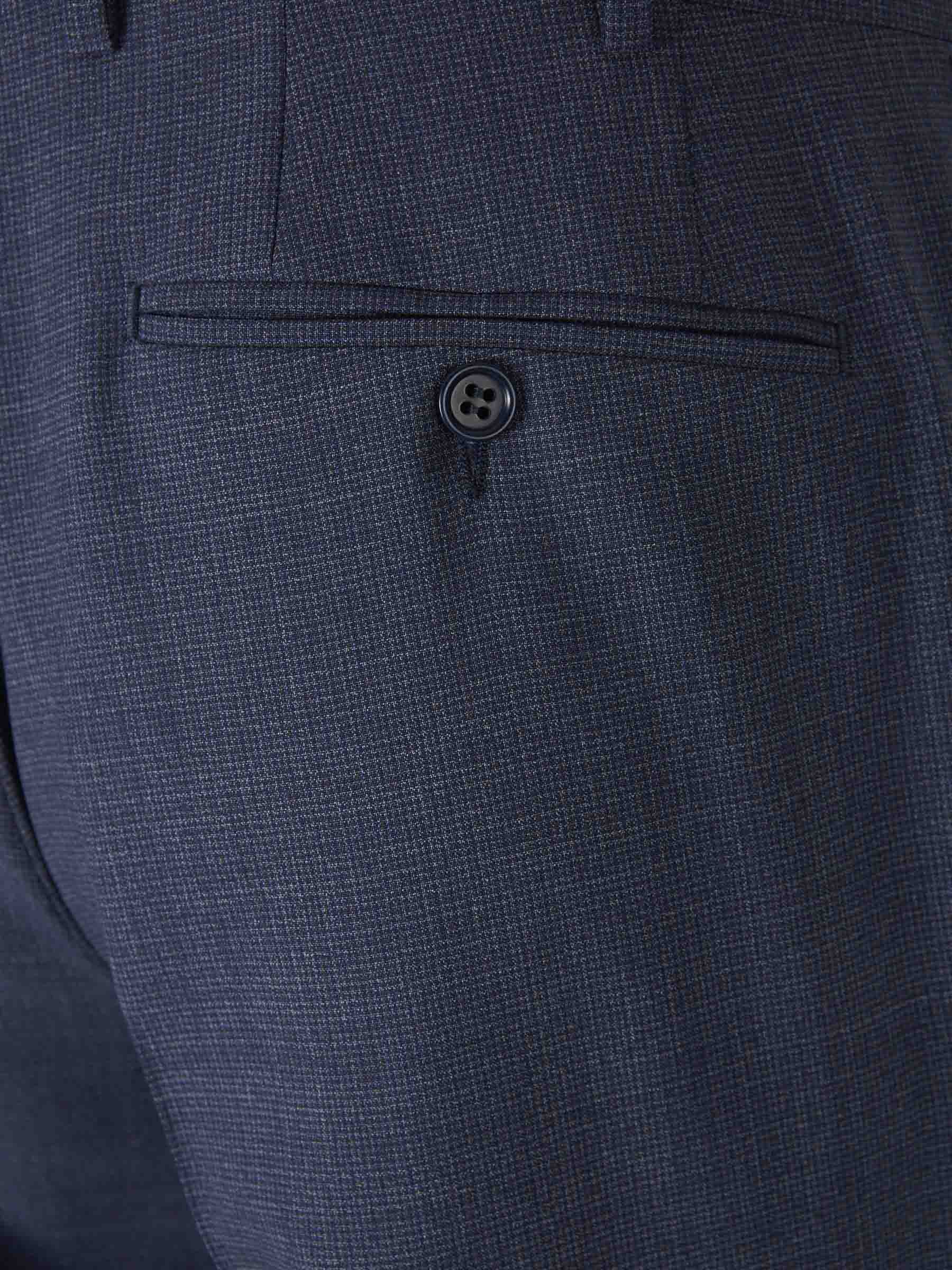 Canali Hombre Barcelona Traje Jaspeado Lana color Azul Marino sku 312-002852 01 - Foto 9