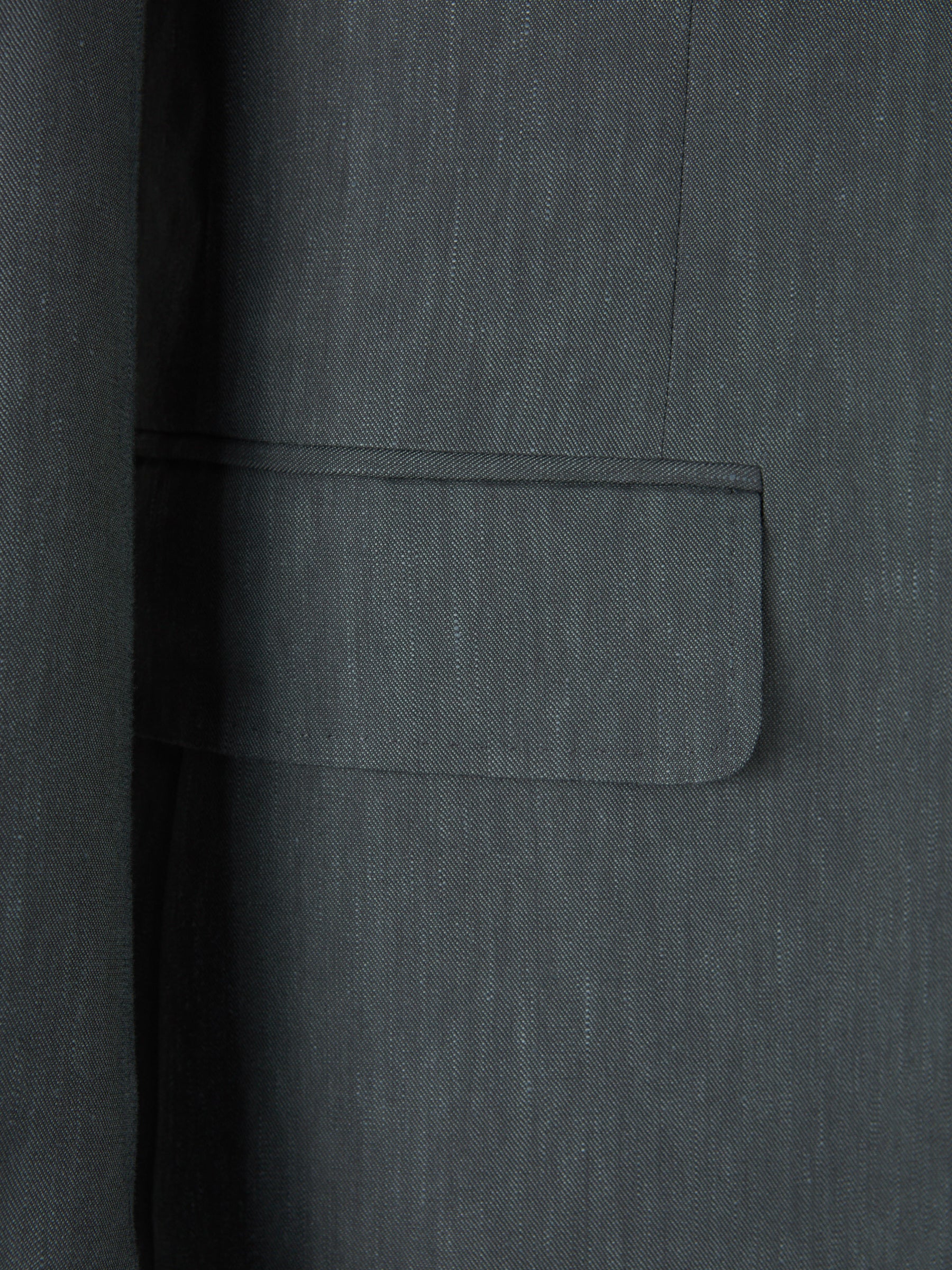 Outlet online Canali Hombre Traje Lino Lana Liso color Gris Piedra sku 312-002854 01 - Foto 4