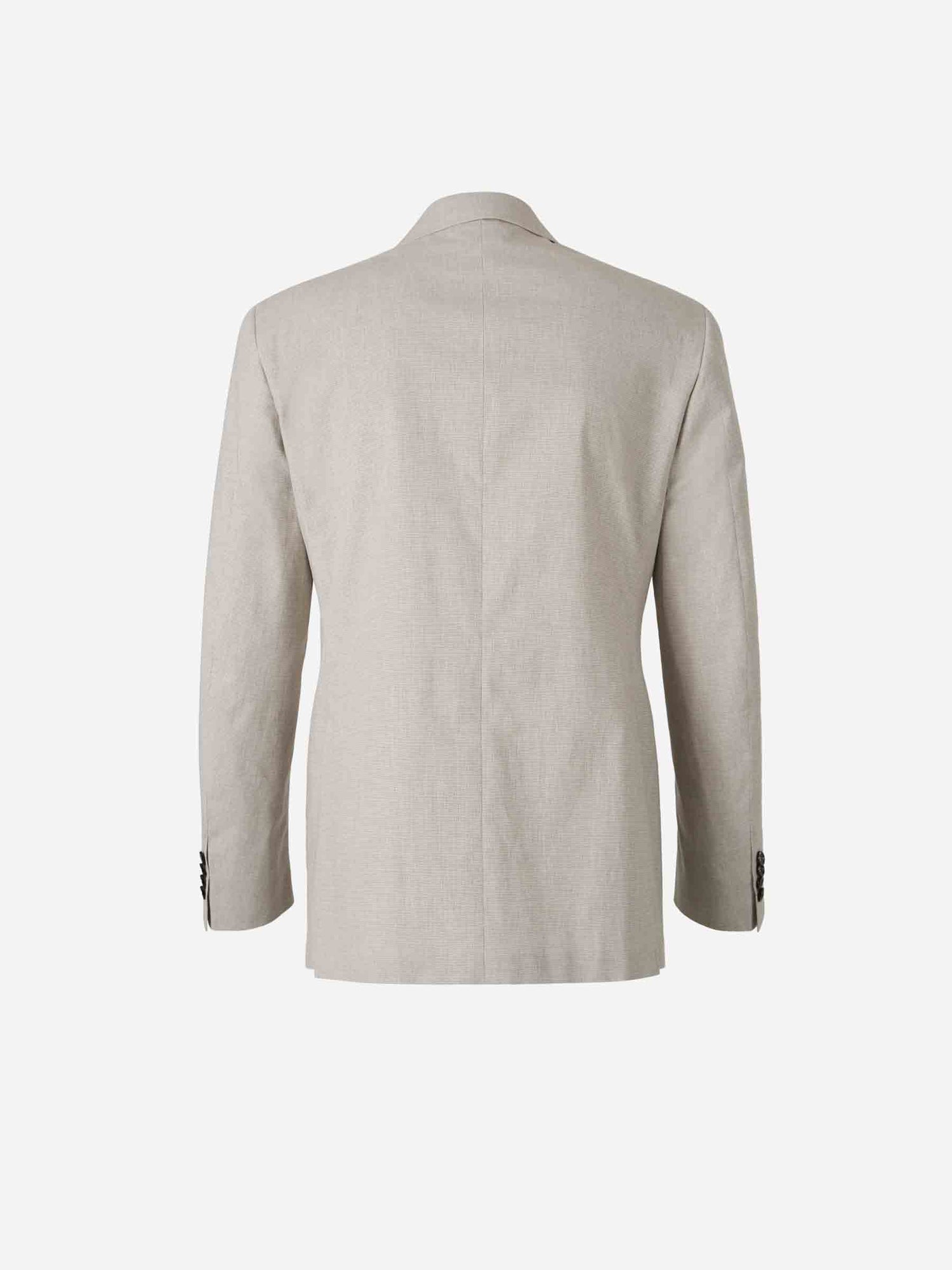 Canali Hombre Barcelona Traje Pata de Gallo Algodón color Beige sku 312-002856 01 - Foto 2