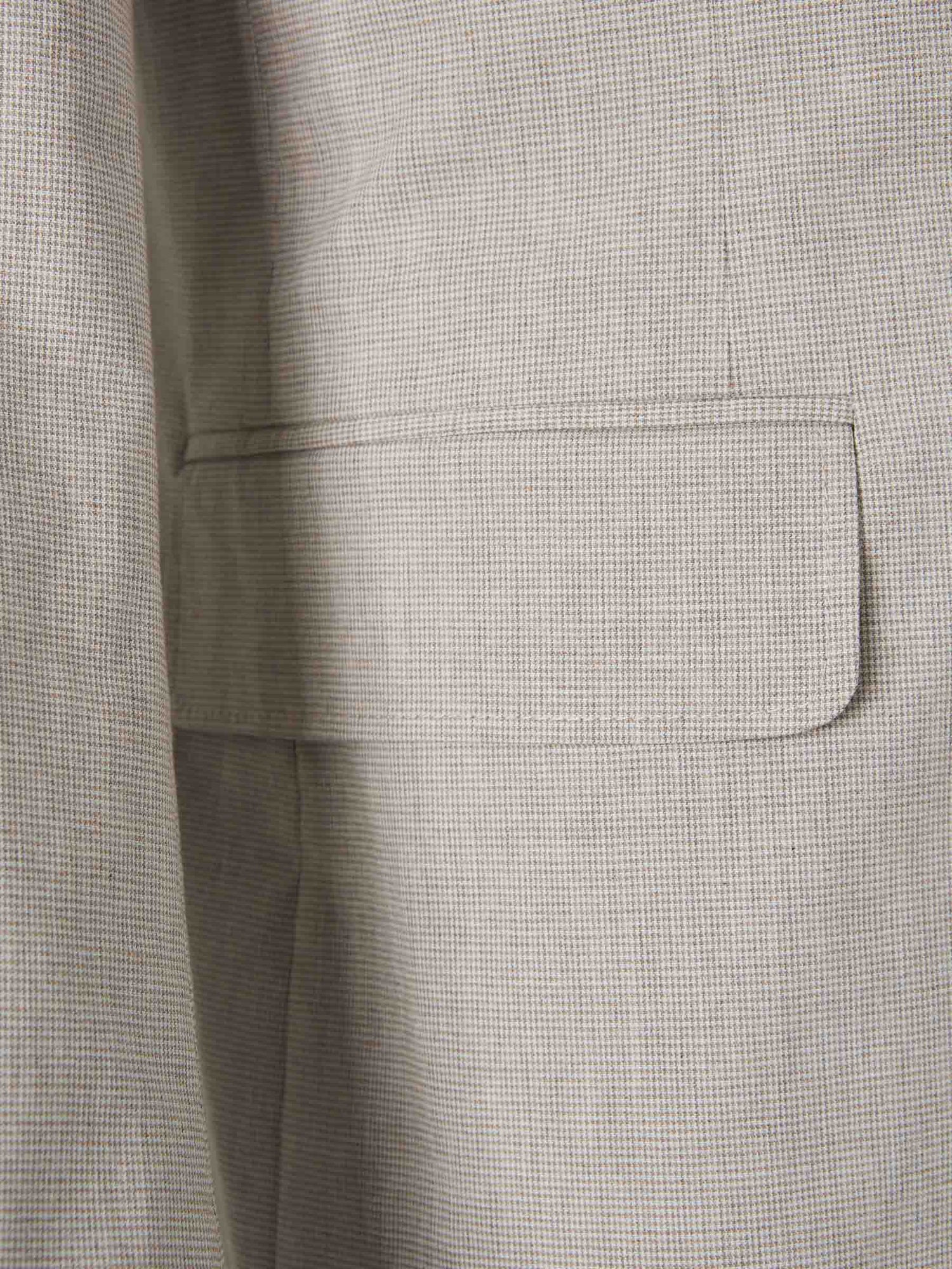 Canali Hombre Barcelona Traje Pata de Gallo Algodón color Beige sku 312-002856 01 - Foto 4