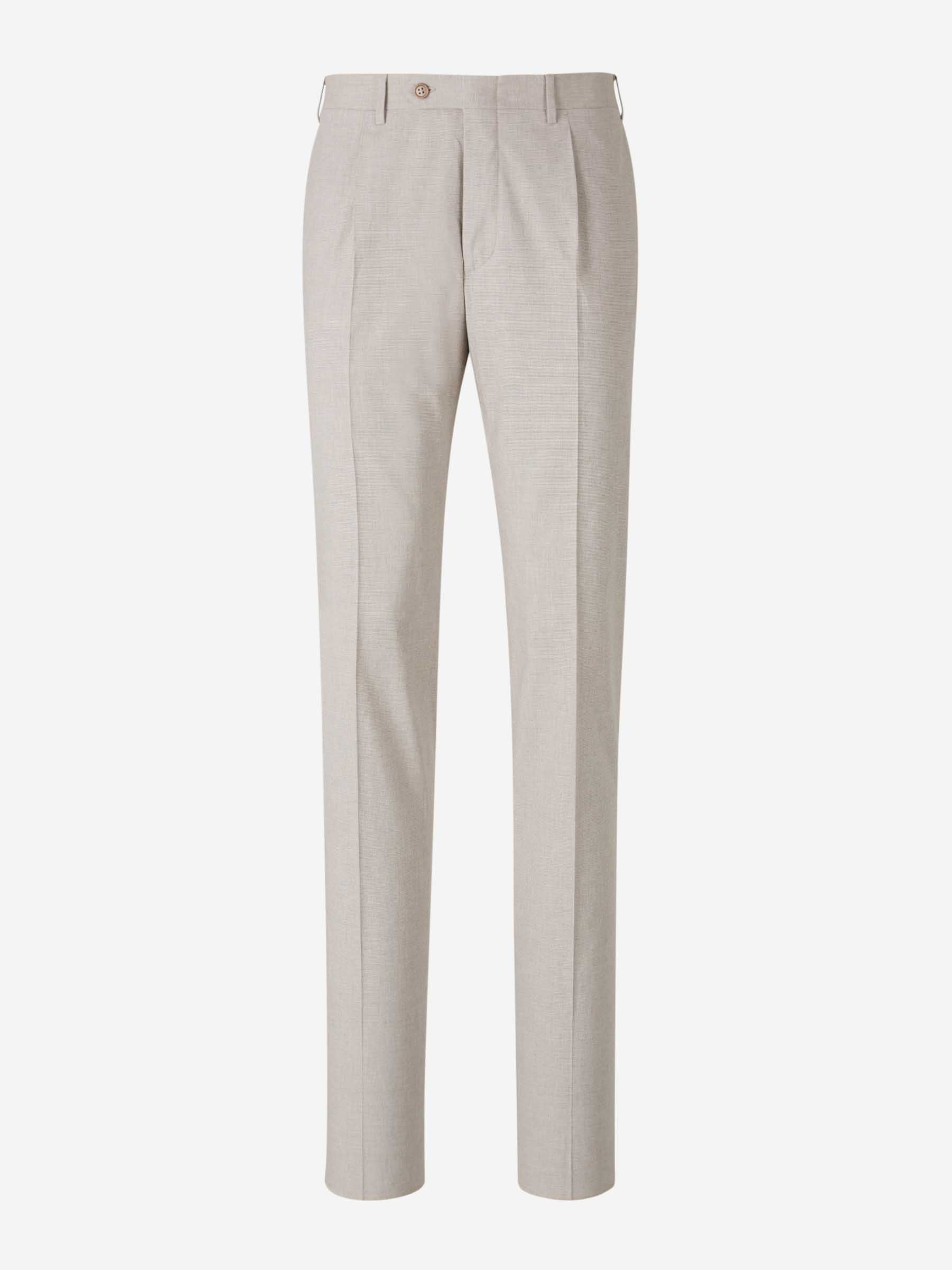 Canali Hombre Barcelona Traje Pata de Gallo Algodón color Beige sku 312-002856 01 - Foto 6
