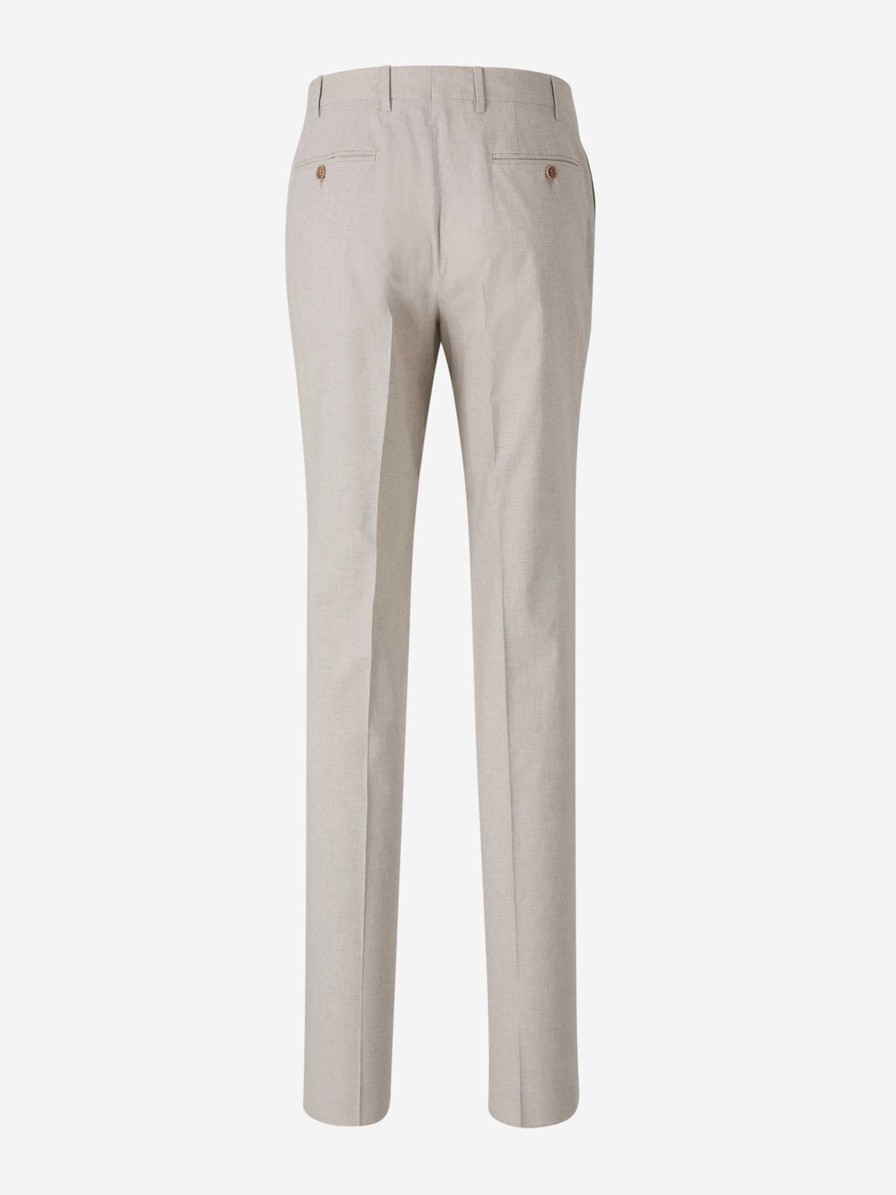 Canali Hombre Barcelona Traje Pata de Gallo Algodón color Beige sku 312-002856 01 - Foto 7