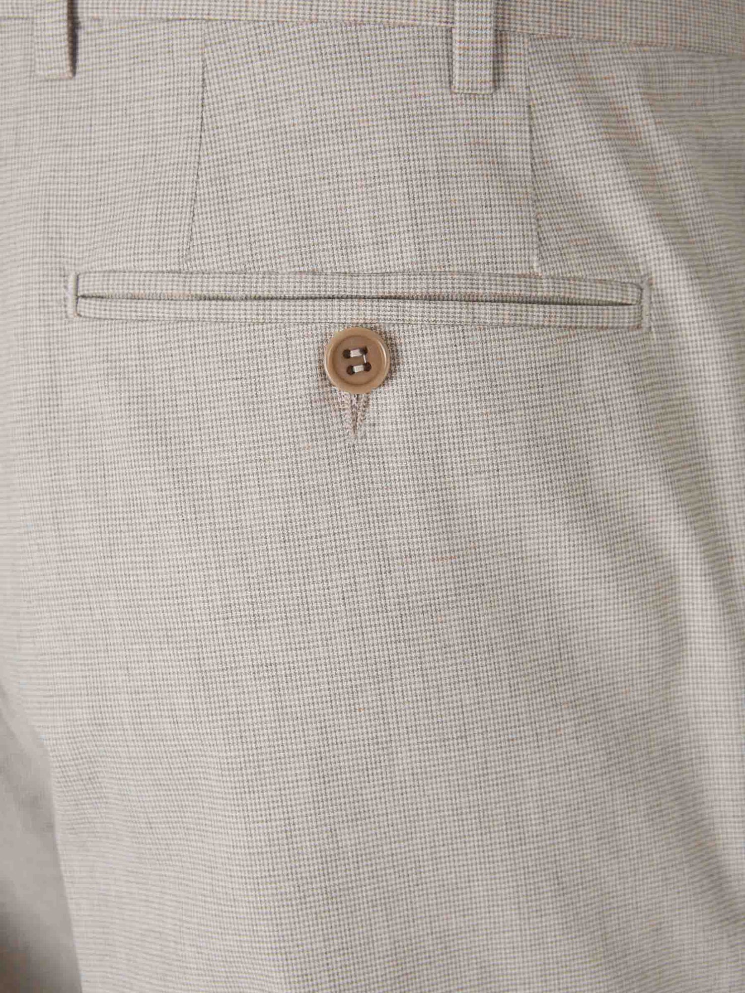 Canali Hombre Barcelona Traje Pata de Gallo Algodón color Beige sku 312-002856 01 - Foto 9