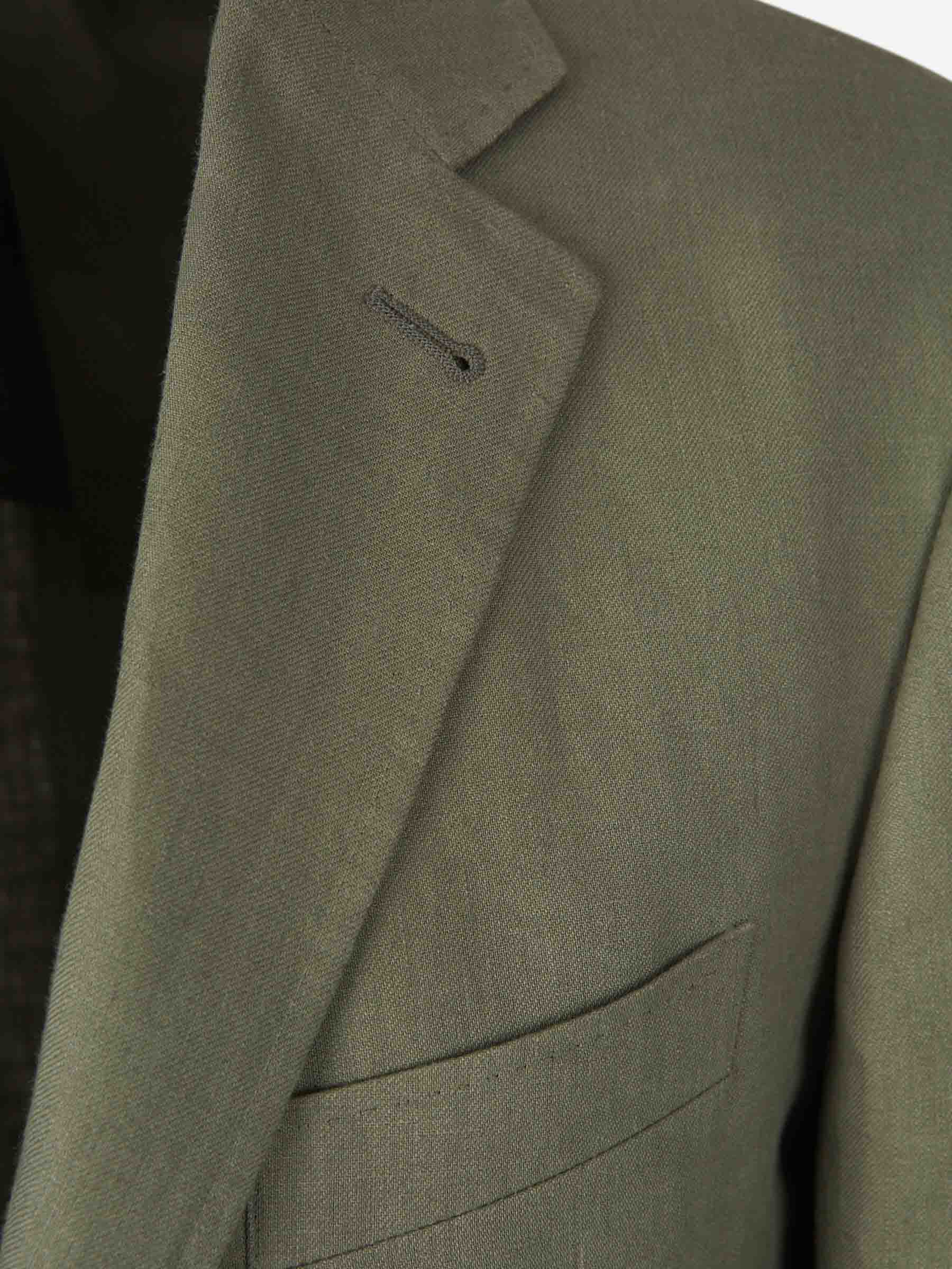 Outlet online Canali Hombre Traje Lino Liso color Verde sku 312-002857 02 - Foto 3