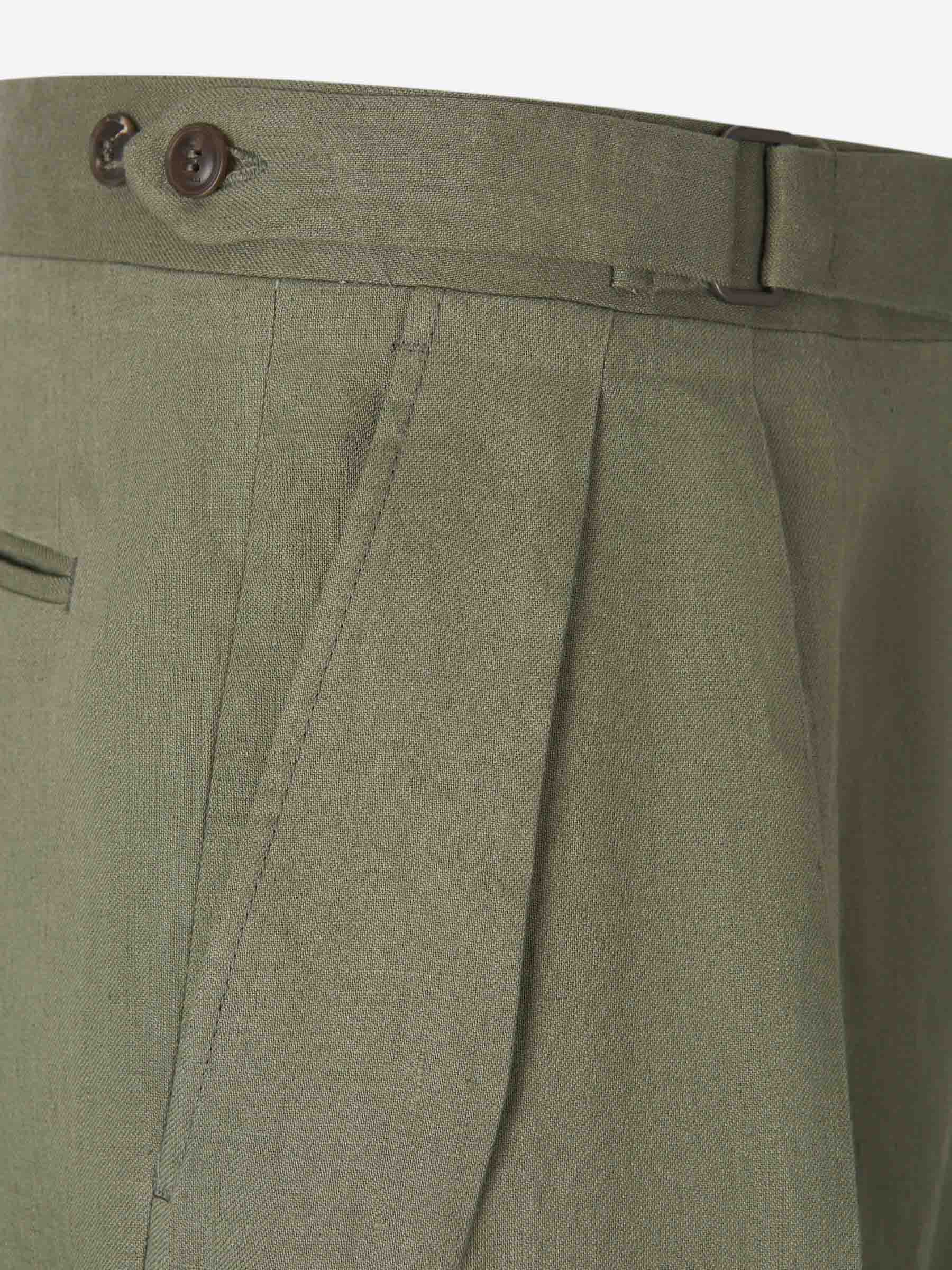 Canali Hombre Barcelona Traje Lino Liso color Verde sku 312-002857 02 - Foto 8