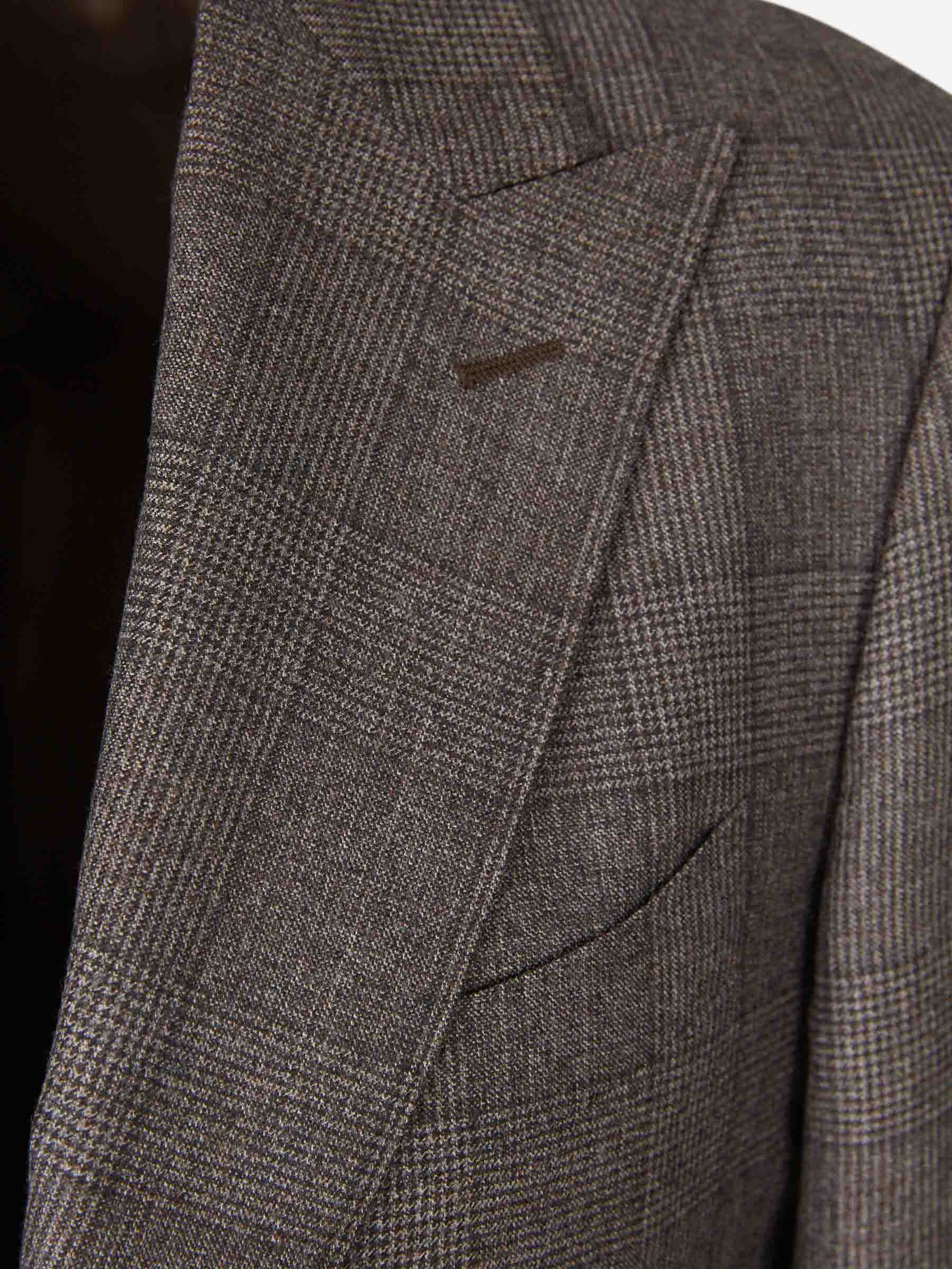 Outlet online Canali Hombre Traje Recto Lana color Marrón sku 312-002875 01 - Foto 3