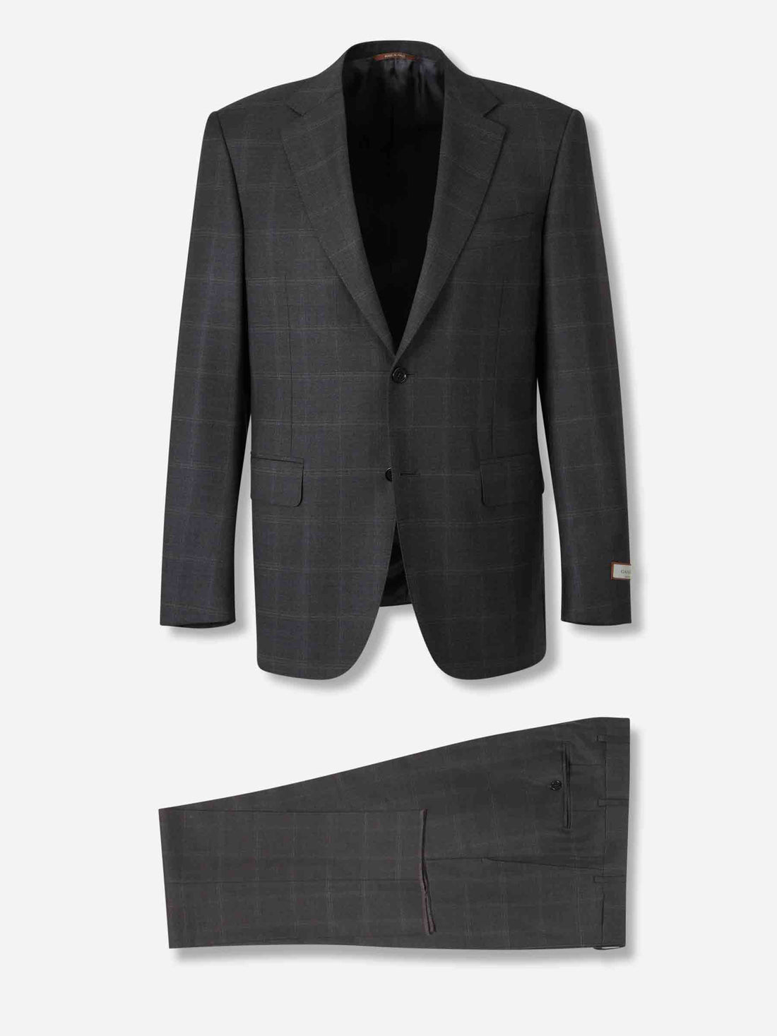 Outlet online Canali Hombre Traje Recto Cuadros color Gris Antracita sku 312-002882 01 - Foto 1