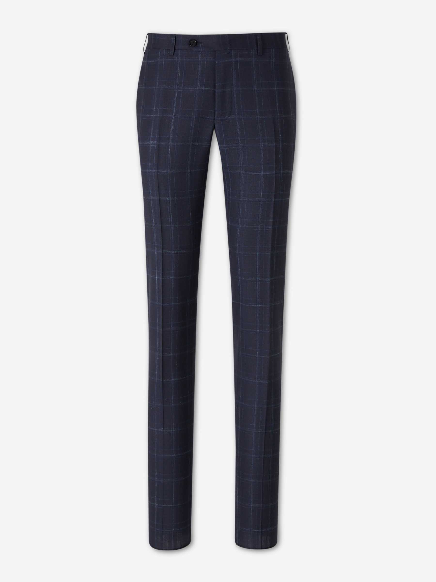 Canali Hombre Barcelona Traje Recto Lana color Azul Noche sku 312-002911 01 - Foto 5