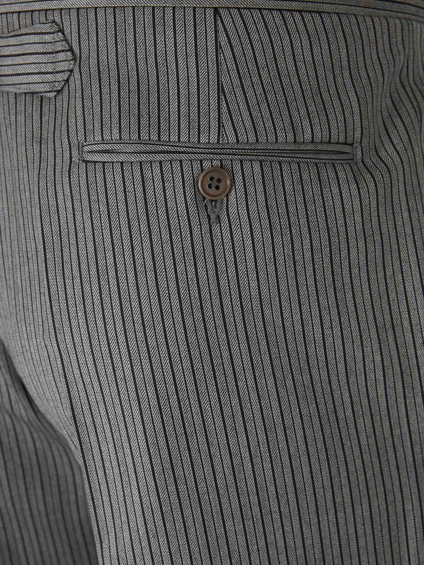 Outlet online Santa Eulalia Hombre Pantalones Rayas Lana color Gris Piedra sku 321-000005 01 - Foto 4