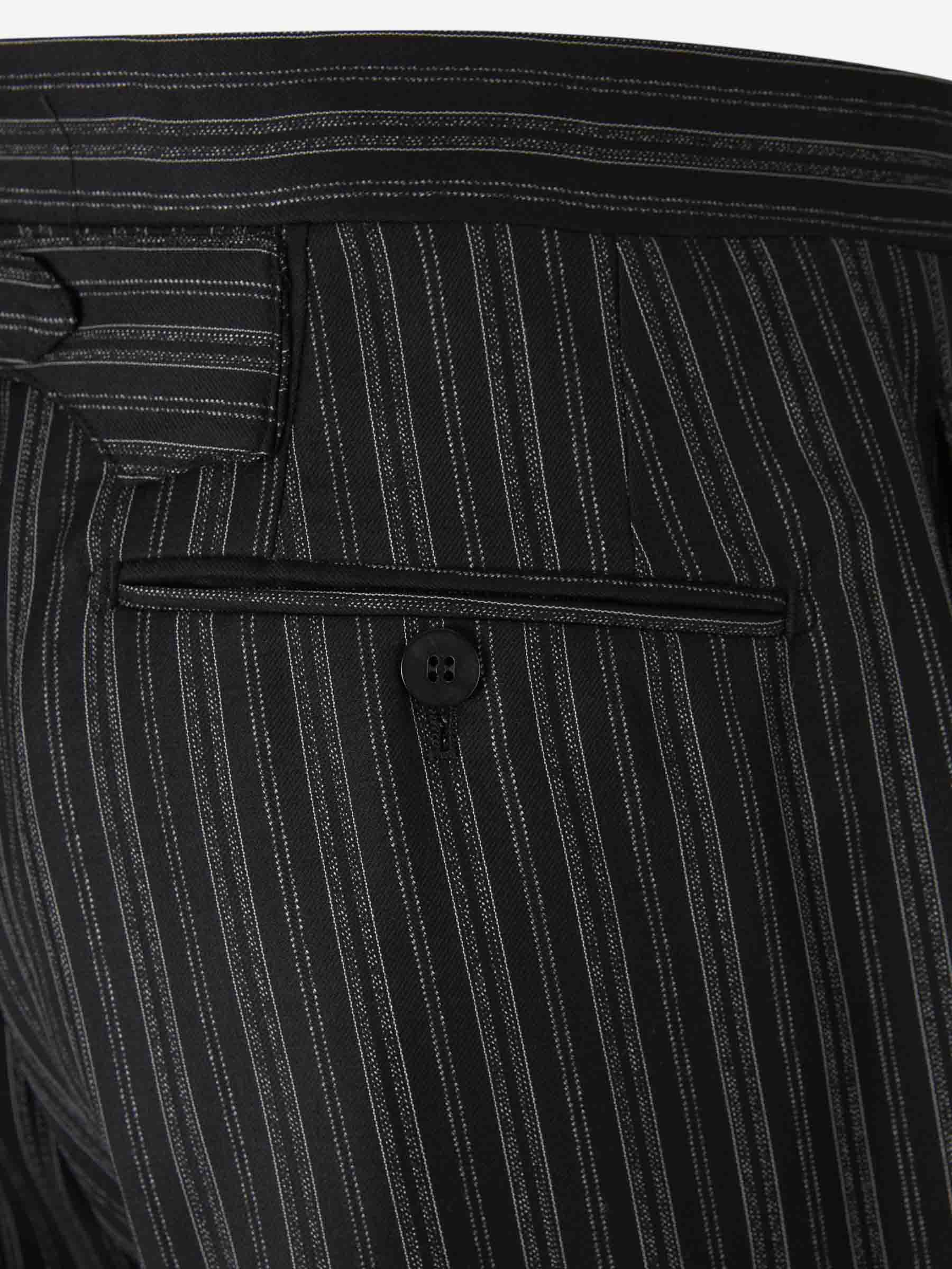 Outlet online Santa Eulalia Hombre Pantalones Formales Rayas Lana color Negro sku 321-000313 01 - Foto 4