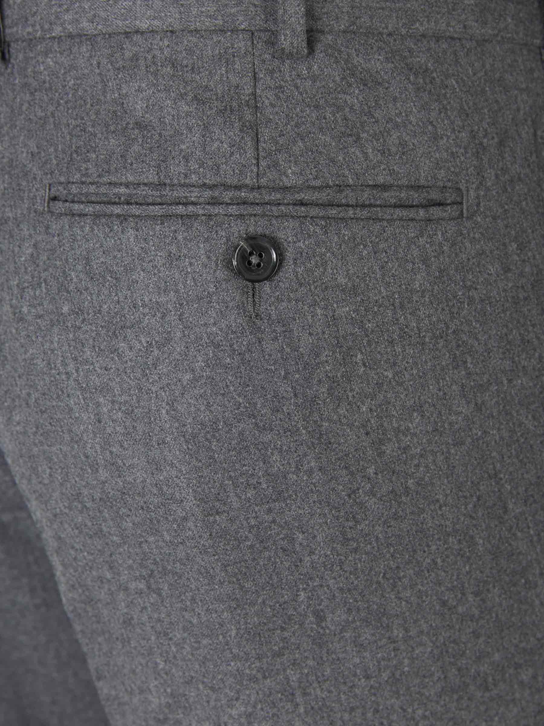 Outlet online Santa Eulalia Hombre Pantalones Pinzas Lana color Gris Piedra sku 321-000315 01 - Foto 4