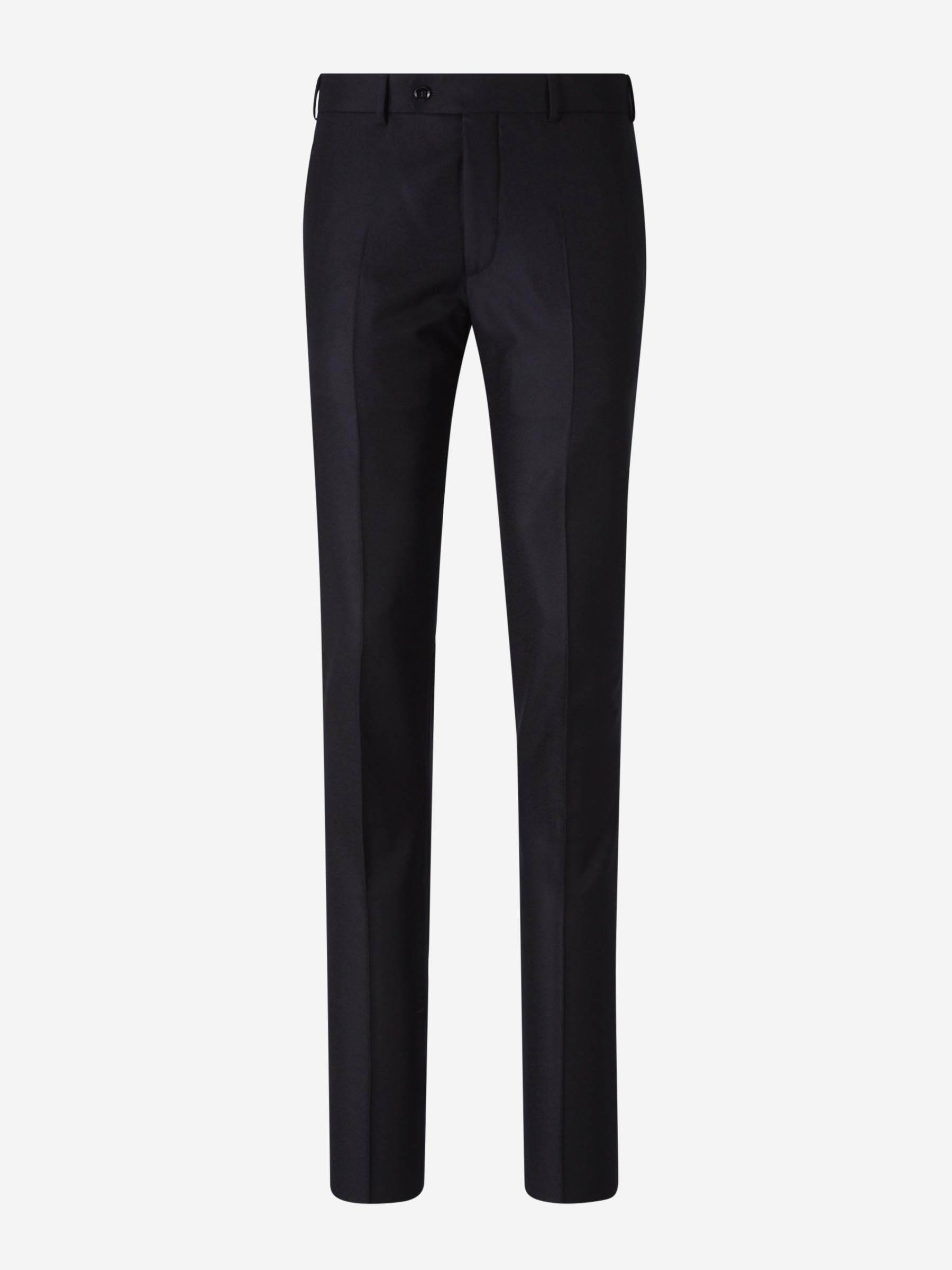 Outlet online Santa Eulalia Hombre Pantalones Vestir Lana color Azul Noche sku 321-000315 04 - Foto 1