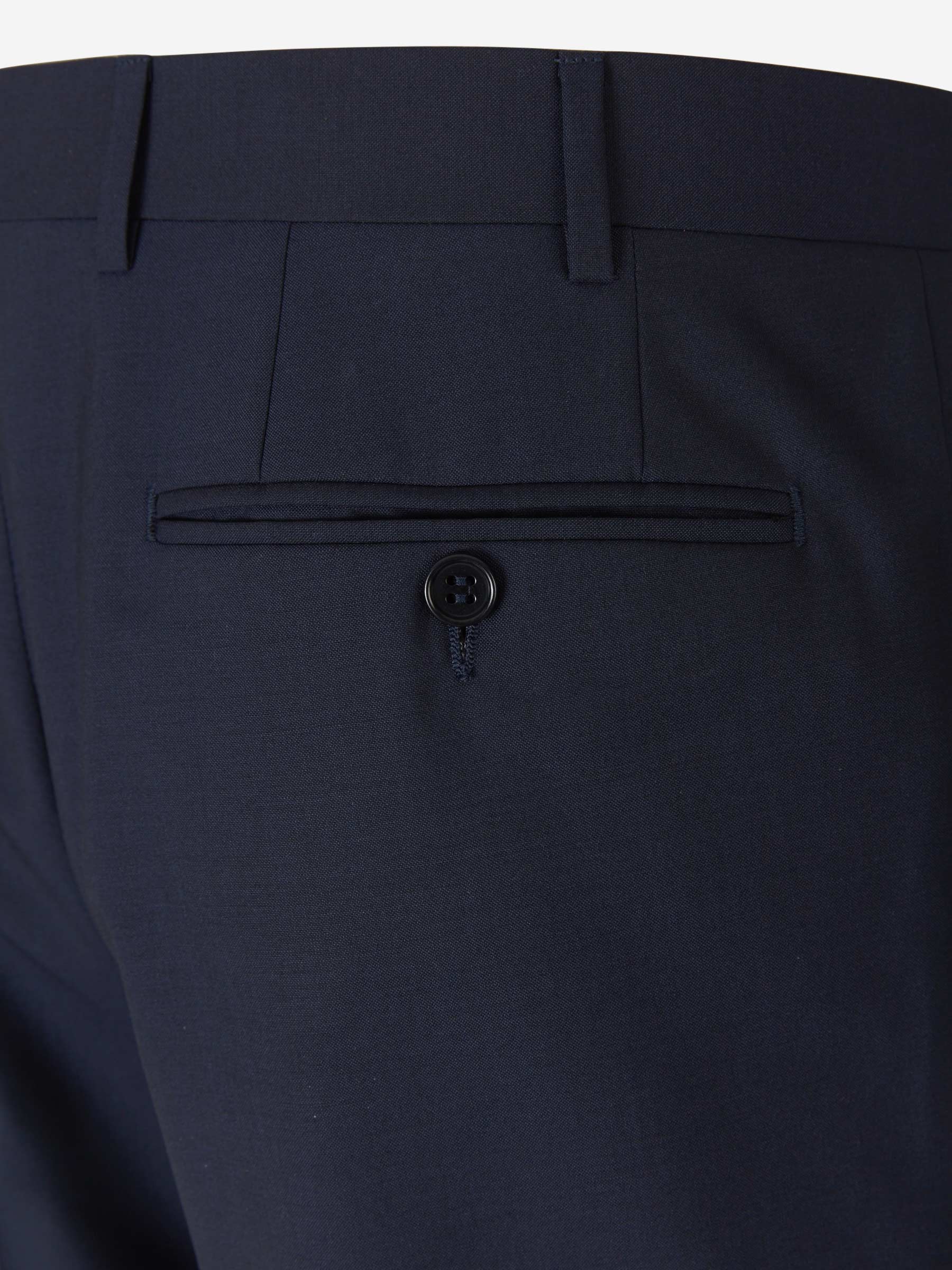 Outlet online Canali Hombre Pantalones Formales Lana color Azul Marino sku 321-000325 02 - Foto 4