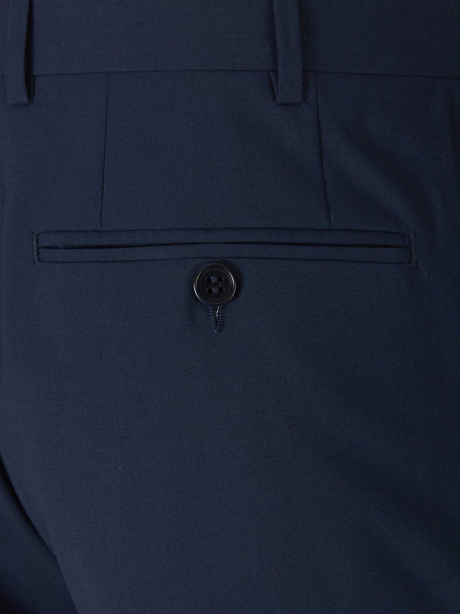 Outlet online Canali Hombre Pantalones Formales Lana color Azul Marino sku 321-000326 01 - Foto 4
