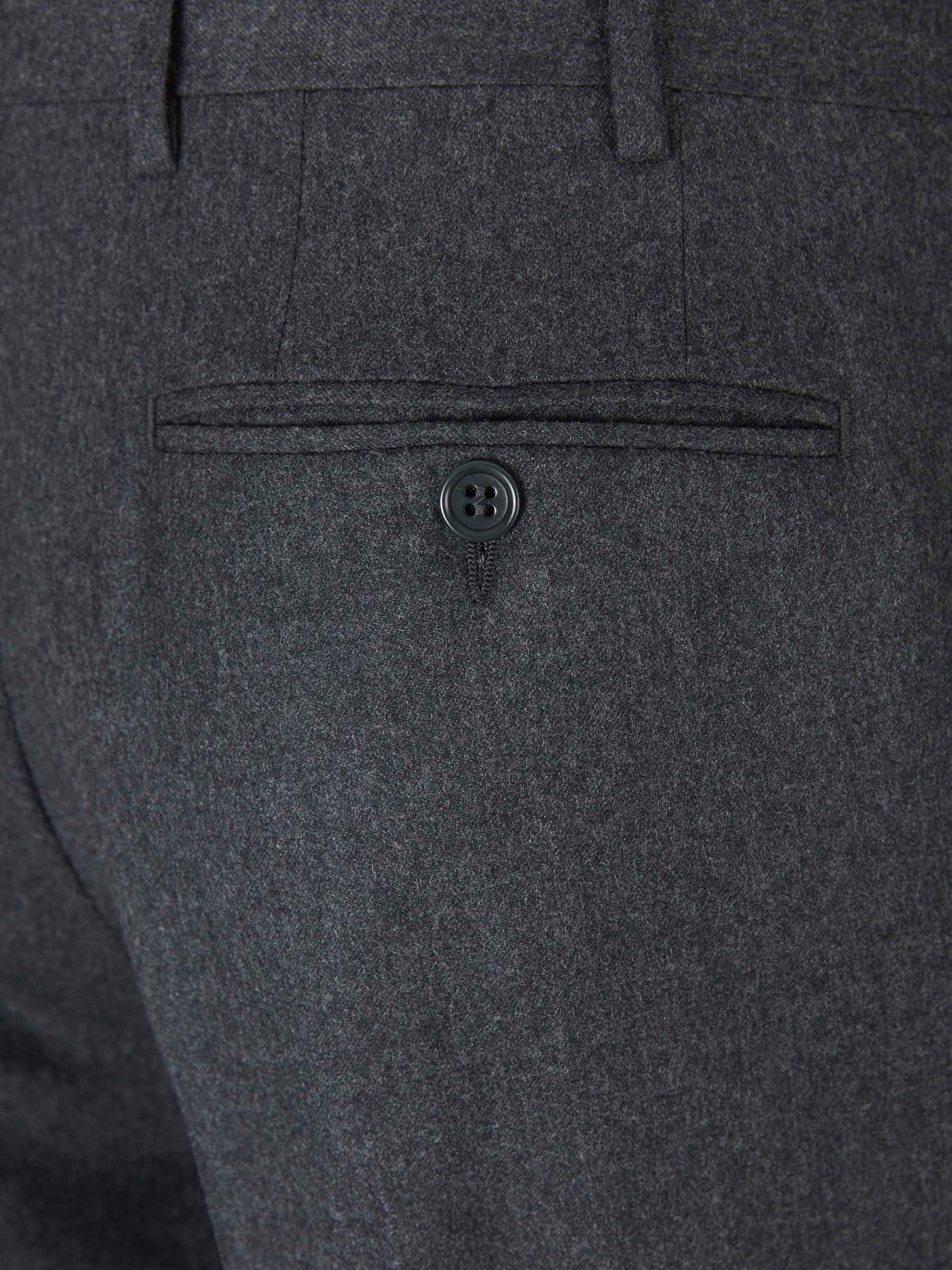 Outlet online Canali Hombre Pantalones Formales Lana color Gris Antracita sku 321-000332 01 - Foto 4
