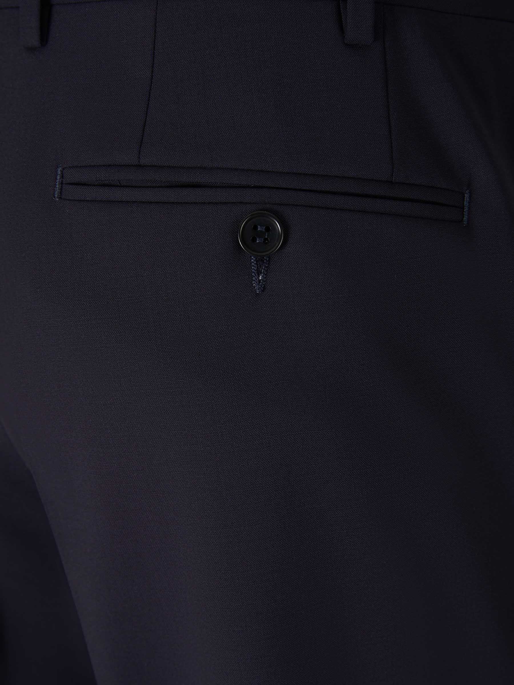 Outlet online Canali Hombre Pantalones Clásico lana color Azul Marino sku 321-000347 01 - Foto 4