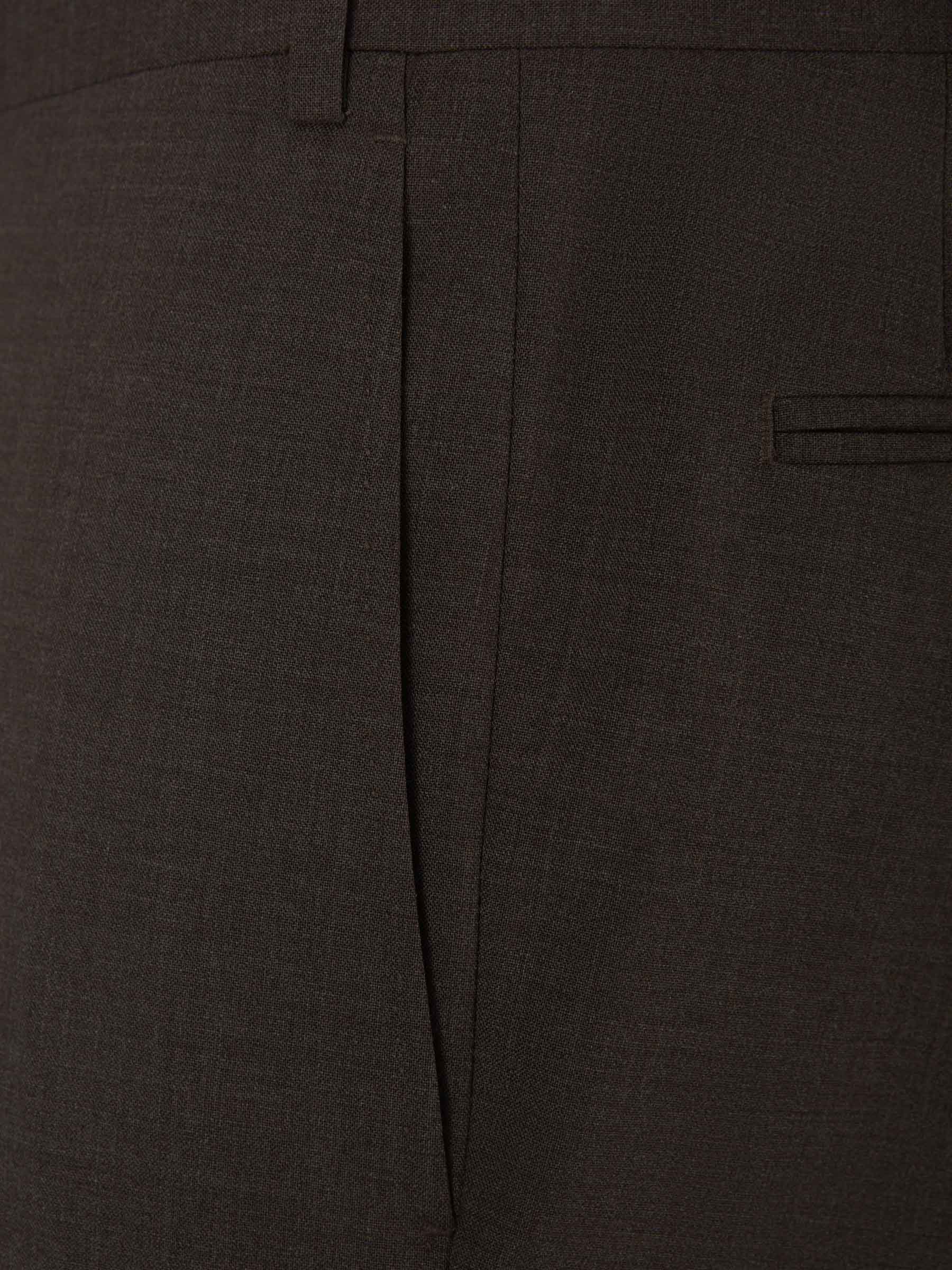 Canali Hombre Barcelona Pantalones Clásico lana color Marrón Oscuro sku 321-000347 02 - Foto 3