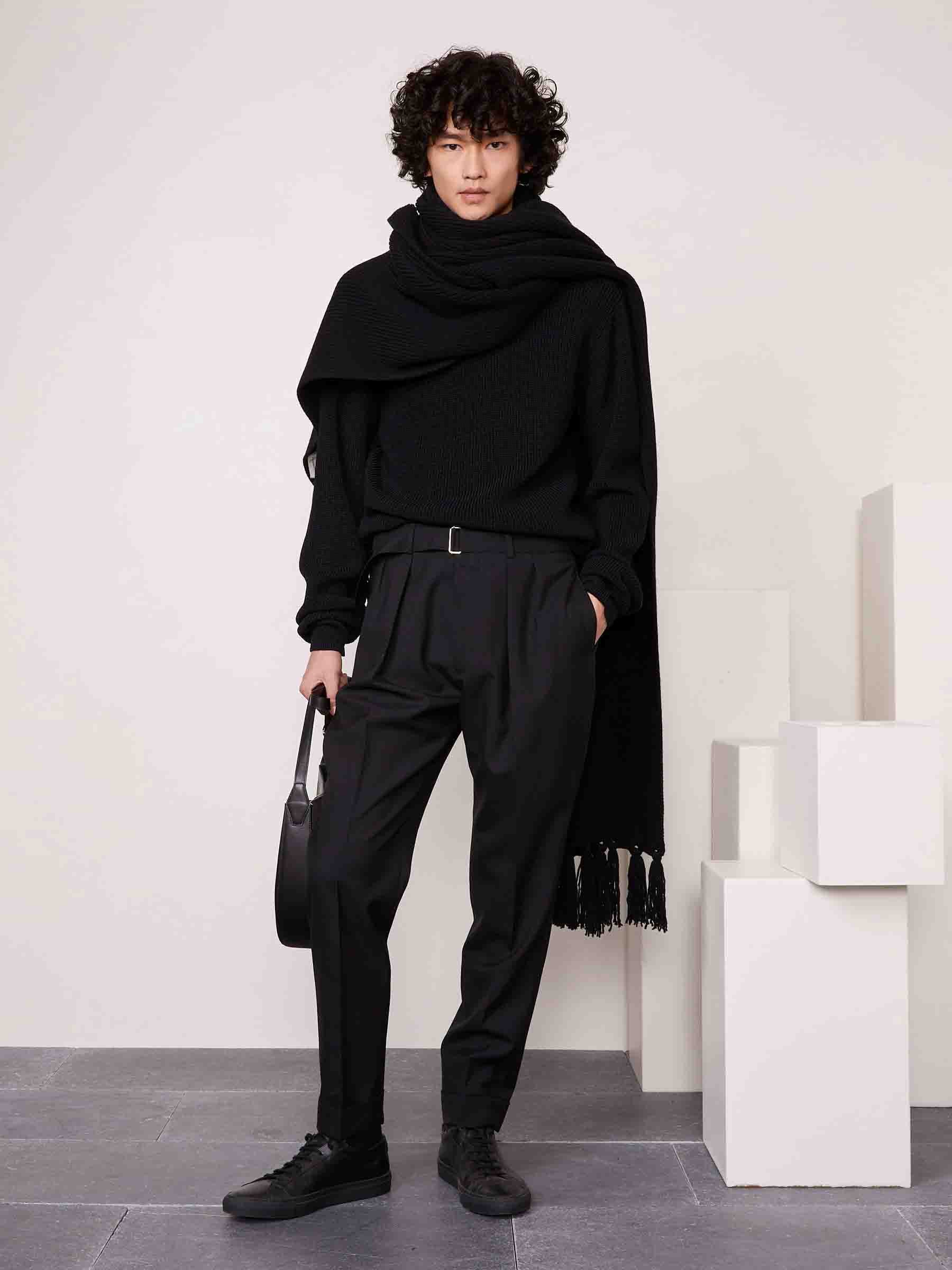 Outlet online Officine Générale Hombre Pantalones Formales Pierre color Negro sku 321-000359 01 - Foto 2