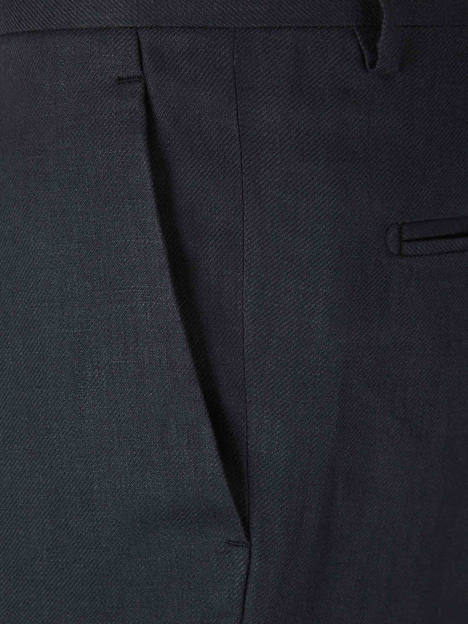 Lardini Hombre Barcelona Pantalones Formales Lino color Azul Marino sku 322-000453 02 - Foto 3