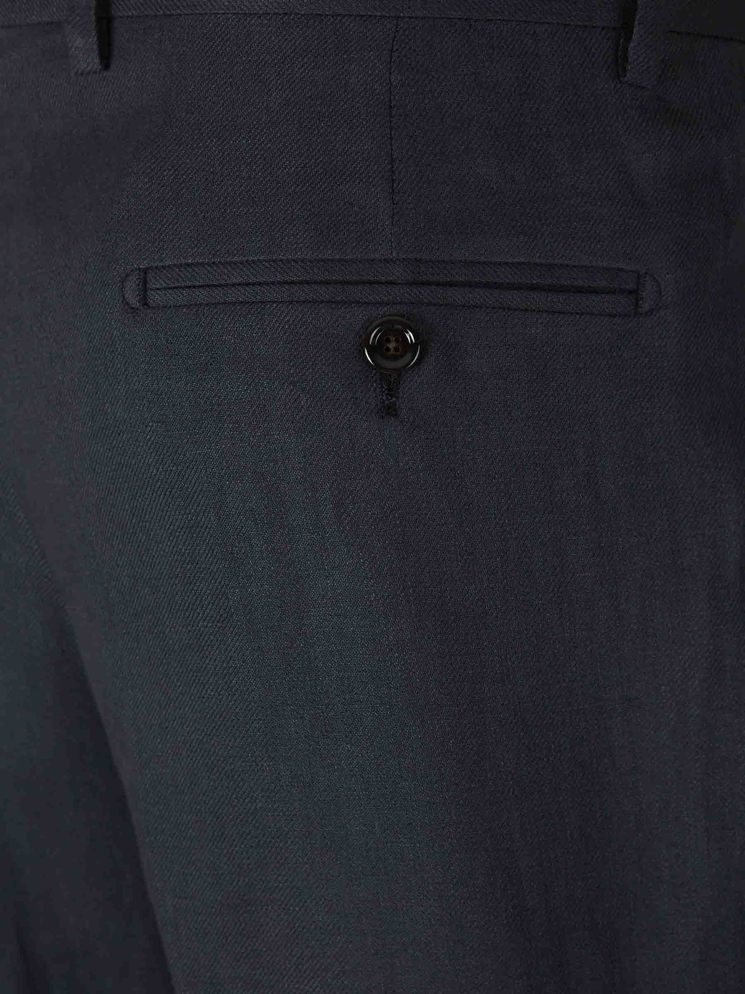 Lardini Hombre Barcelona Pantalones Formales Lino color Azul Marino sku 322-000453 02 - Foto 4