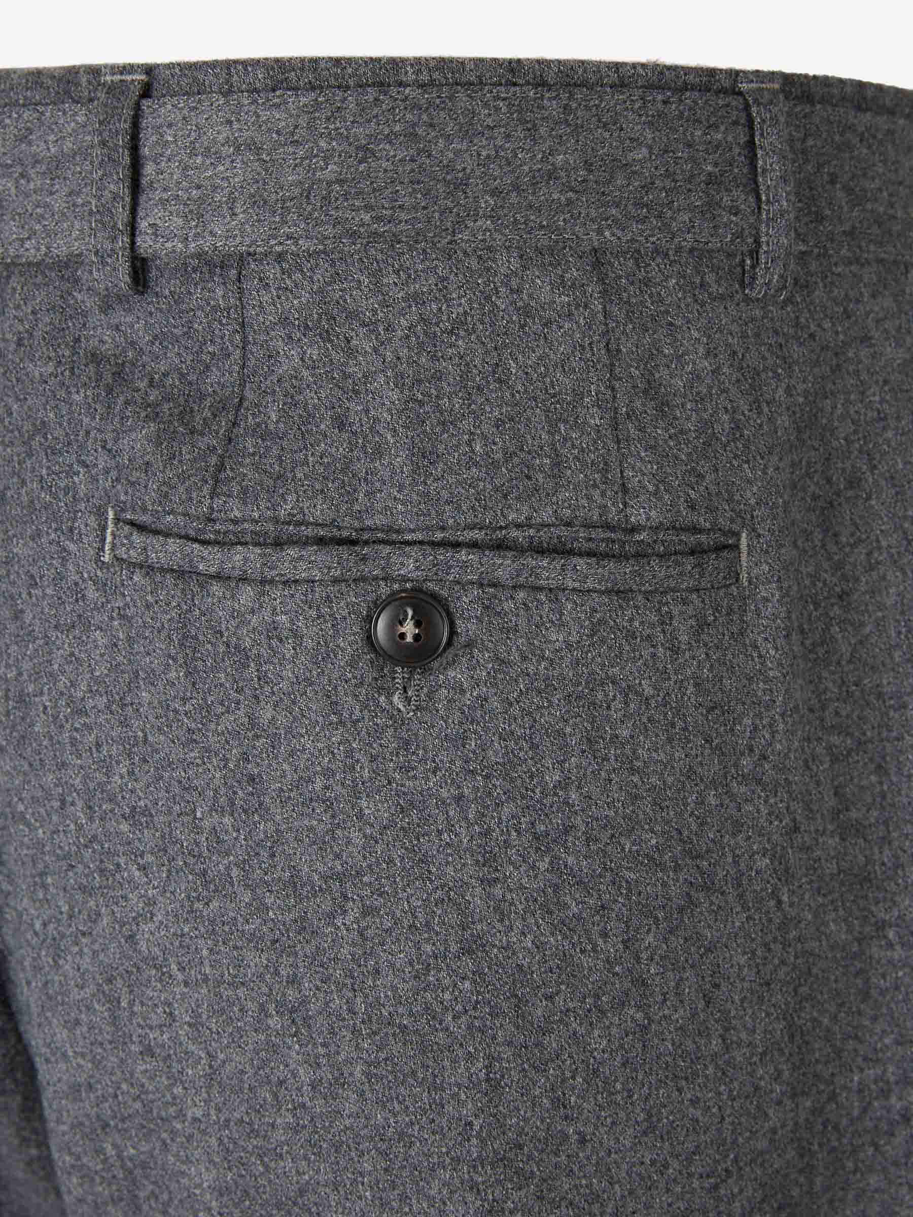 Outlet online Canali Hombre Pantalones De Vestir color Gris Antracita sku 322-000470 01 - Foto 4