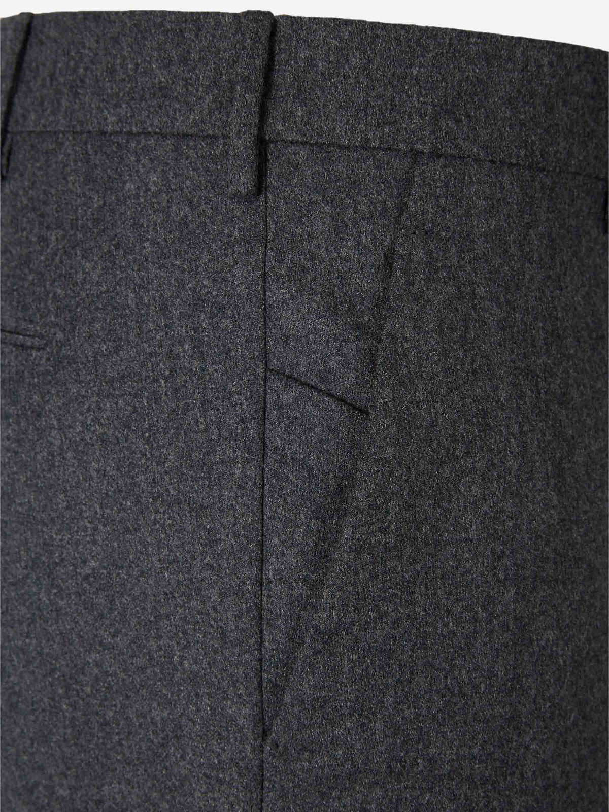 Outlet online Berwich Hombre Pantalones Vestir Lana color Gris Oscuro sku 322-000484 01 - Foto 3