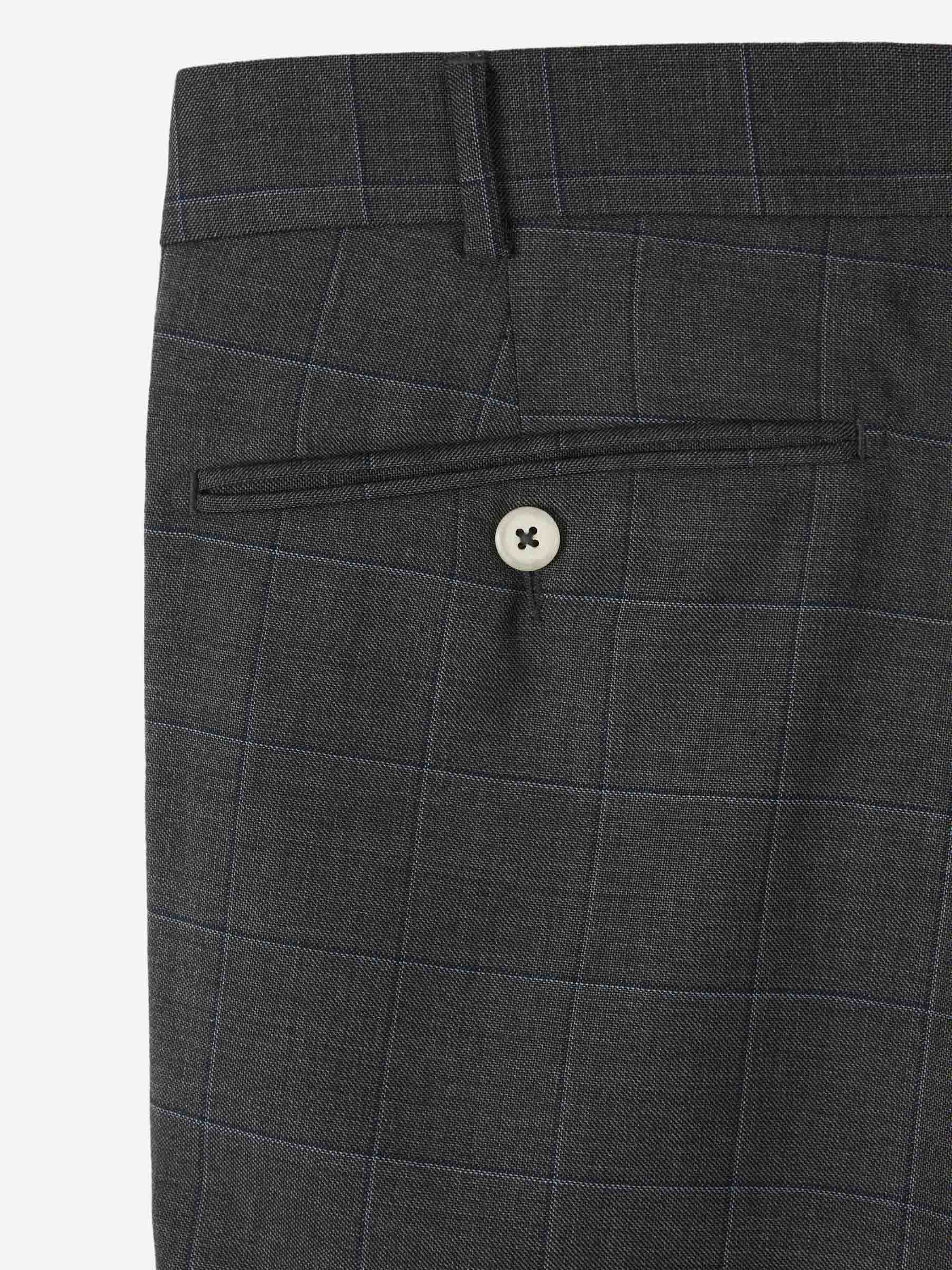 Outlet online Scabal Hombre Pantalones Formales Soho color Gris Piedra sku 323-000091 01 - Foto 4
