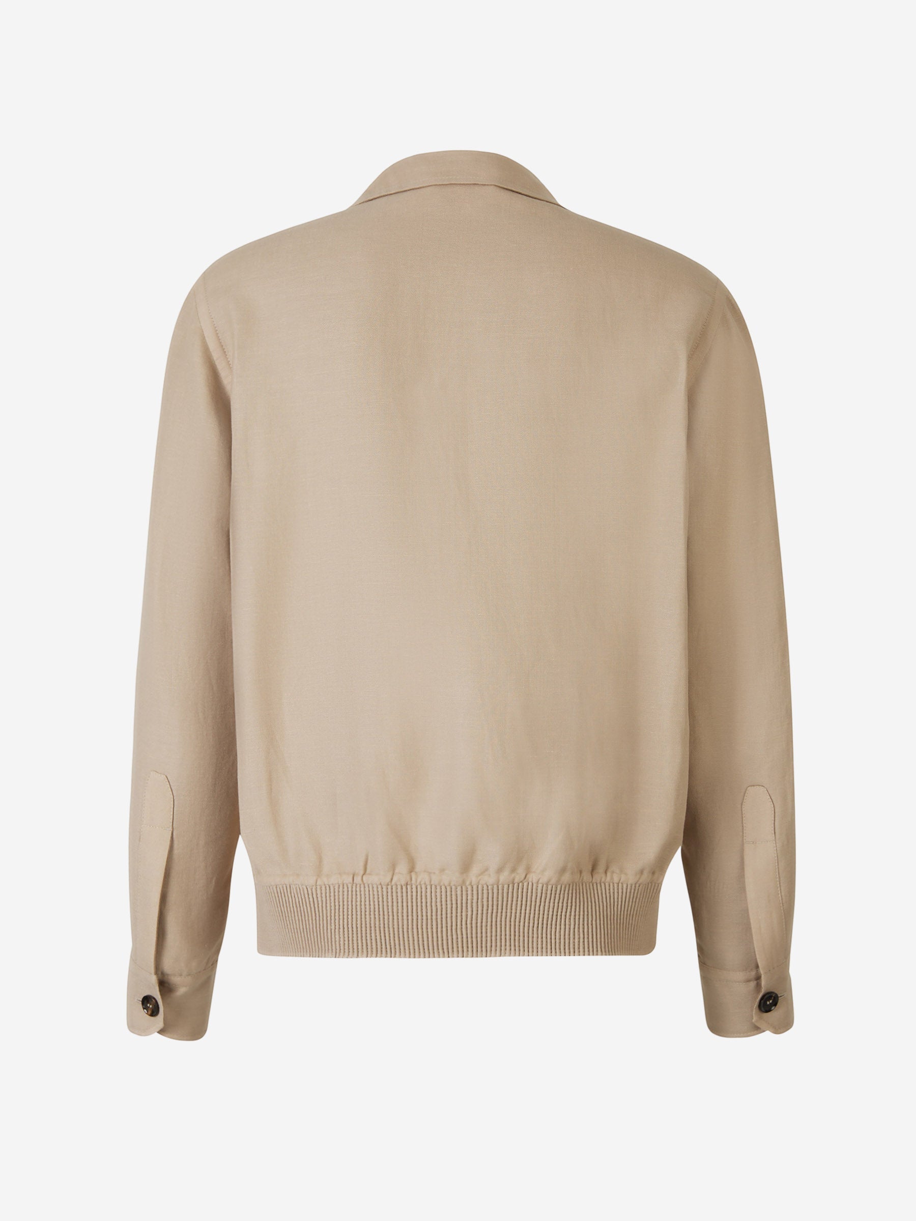 Outlet online Brioni Hombre Cazadora Lino color Beis sku 512-002235 01 - Foto 2