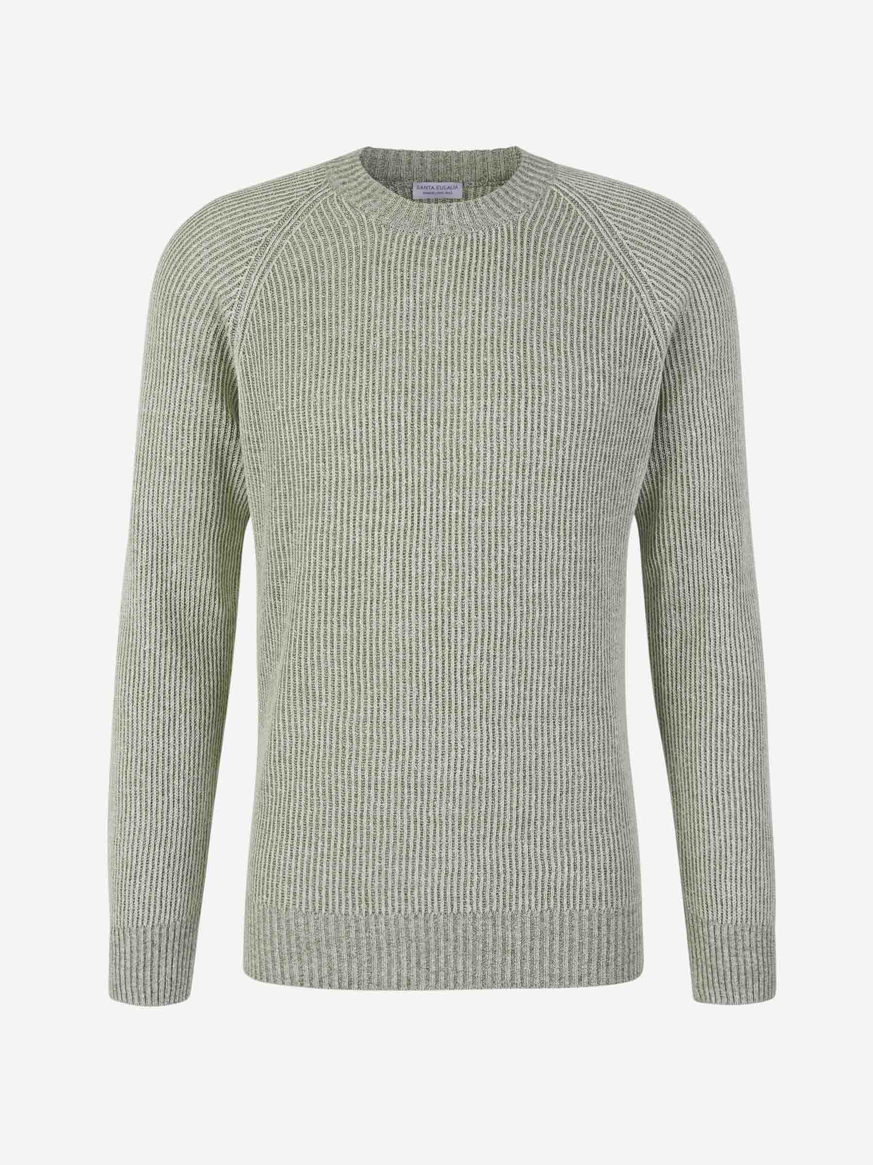 Outlet online Santa Eulalia Hombre Jersey Punto Lino color Verde Menta sku 542-002352 02 - Foto 1
