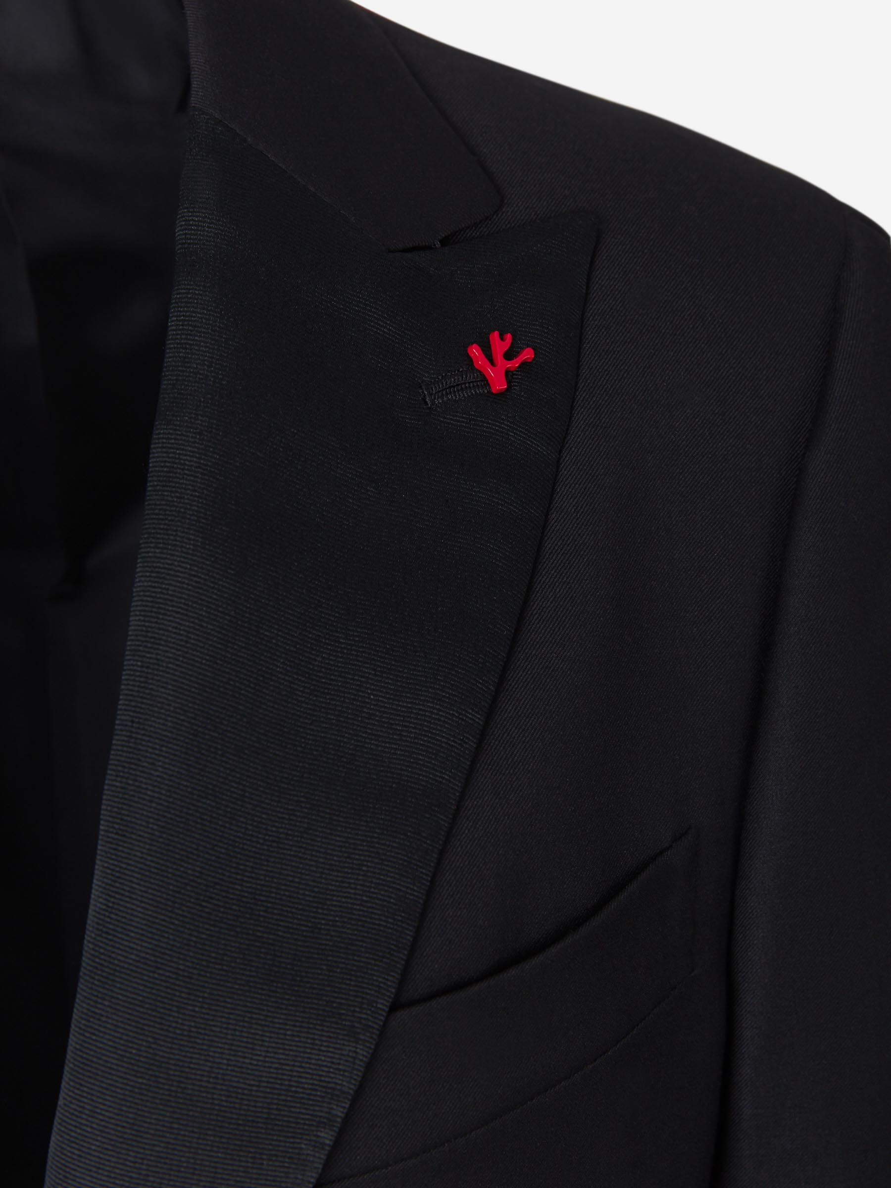 Outlet online Isaia Hombre Smoking Sanita color Negro sku 331-000088 01 - Foto 3