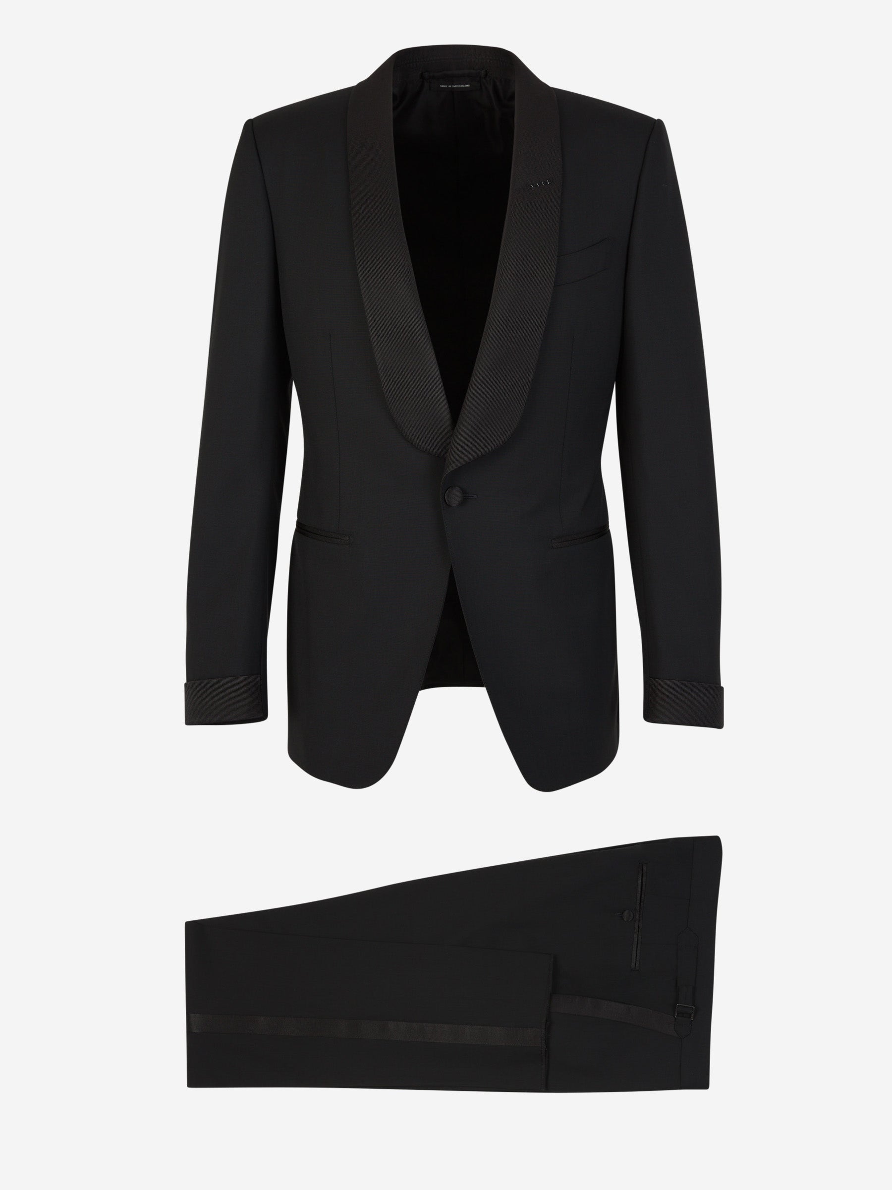 Outlet online Tom Ford Hombre Smoking Lana Lisa color Negro sku 331-000129 01 - Foto 1
