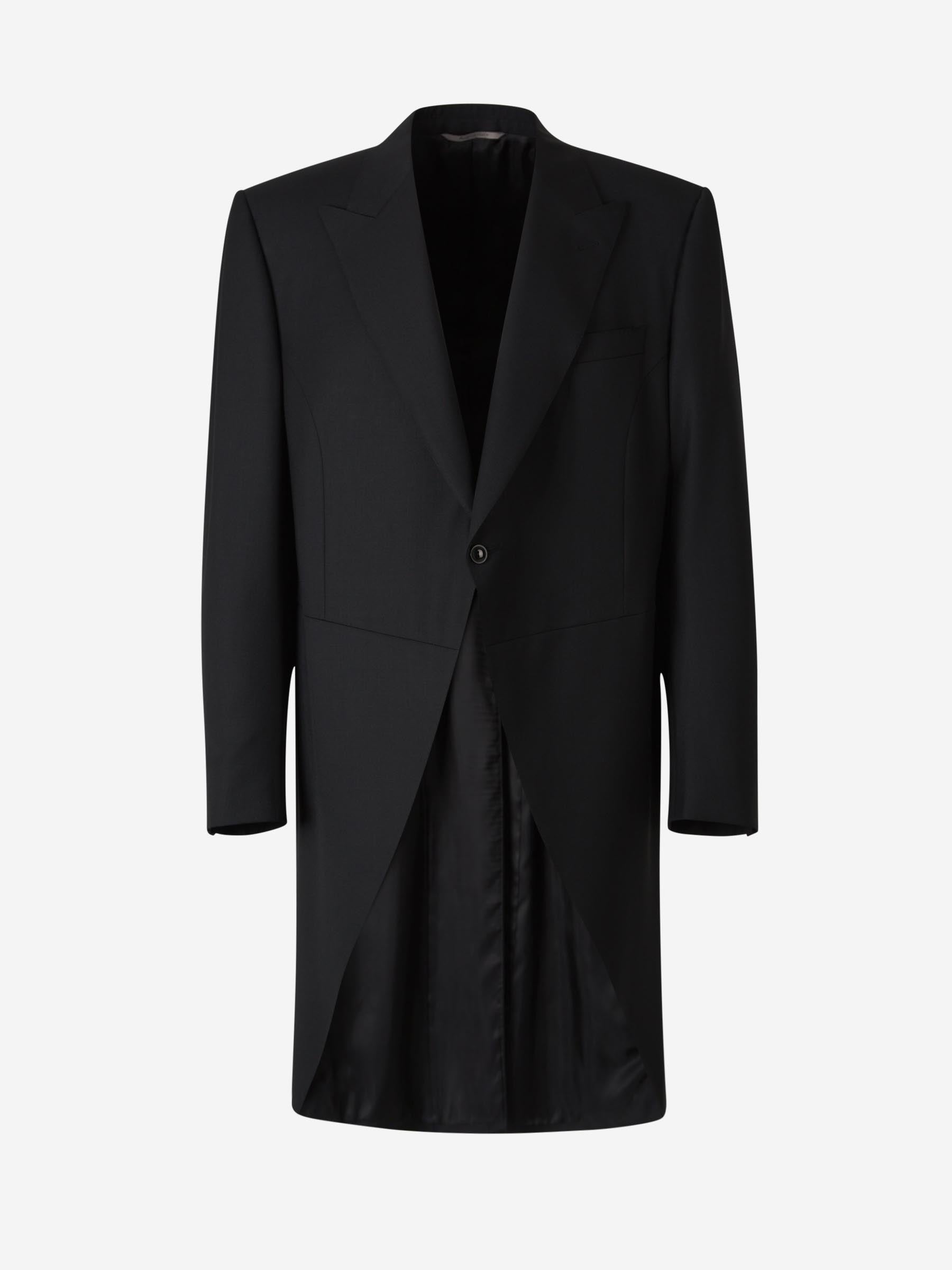 Canali Hombre Barcelona Chaqué Liso Lana color Negro sku 332-000037 01 - Foto 1