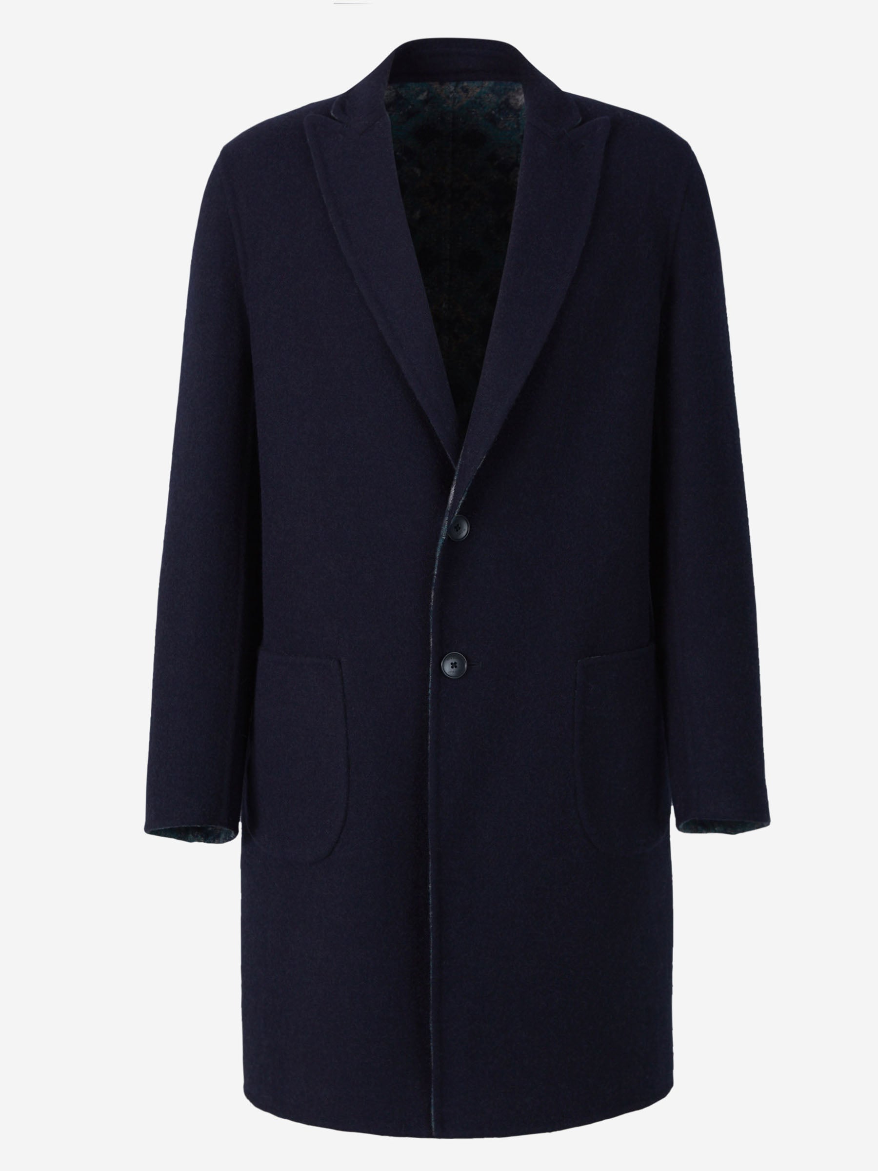 Outlet online Etro Hombre Abrigo Reversible Lana color Azul Noche sku 341-000475 01 - Foto 1