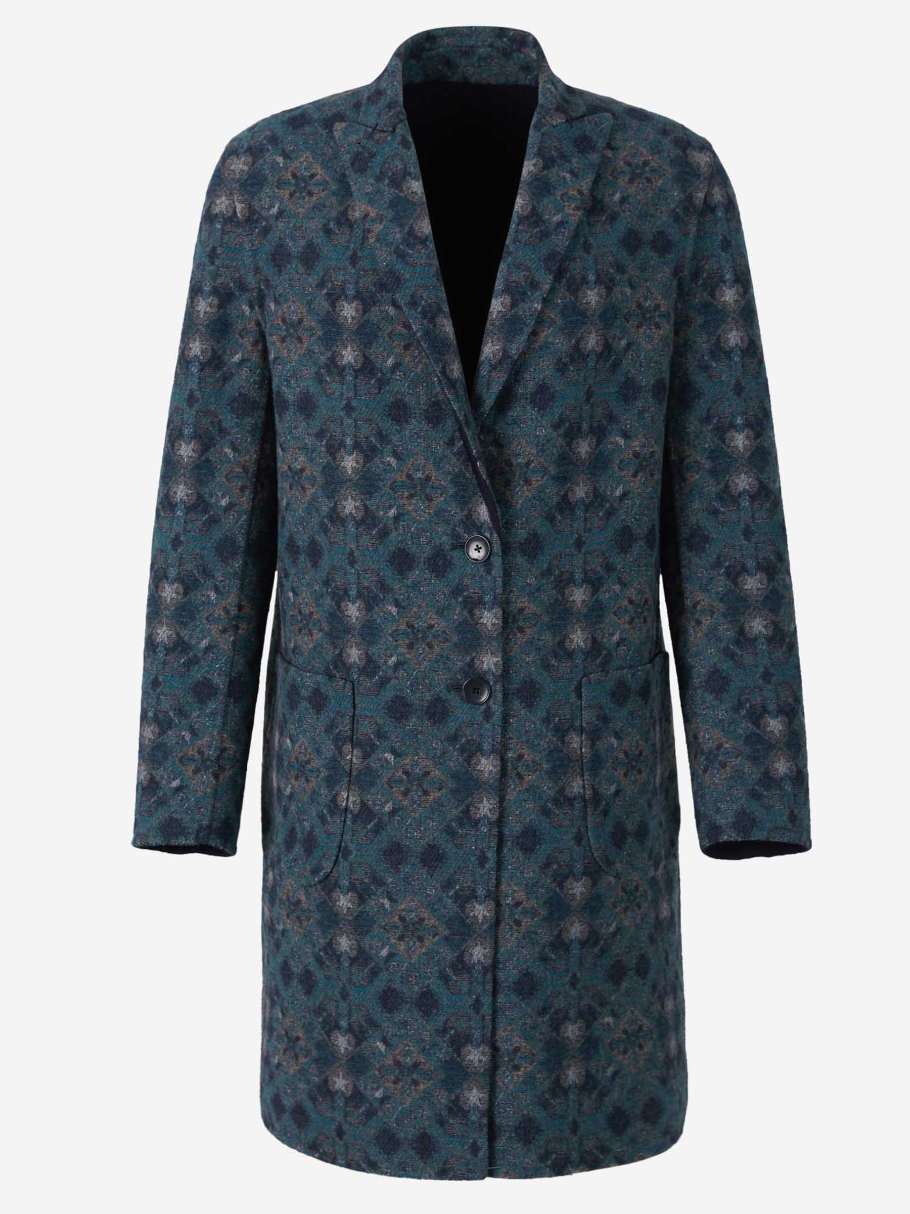 Outlet online Etro Hombre Abrigo Reversible Lana color Azul Noche sku 341-000475 01 - Foto 6