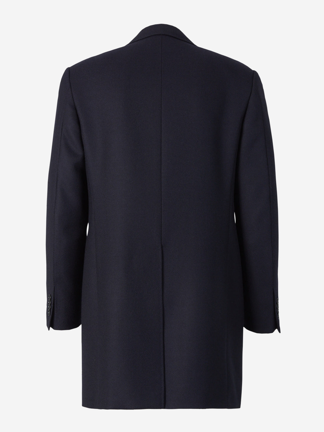 Canali Hombre Barcelona Abrigo Espiga Lana color Azul Noche sku 341-000493 01 - Foto 2