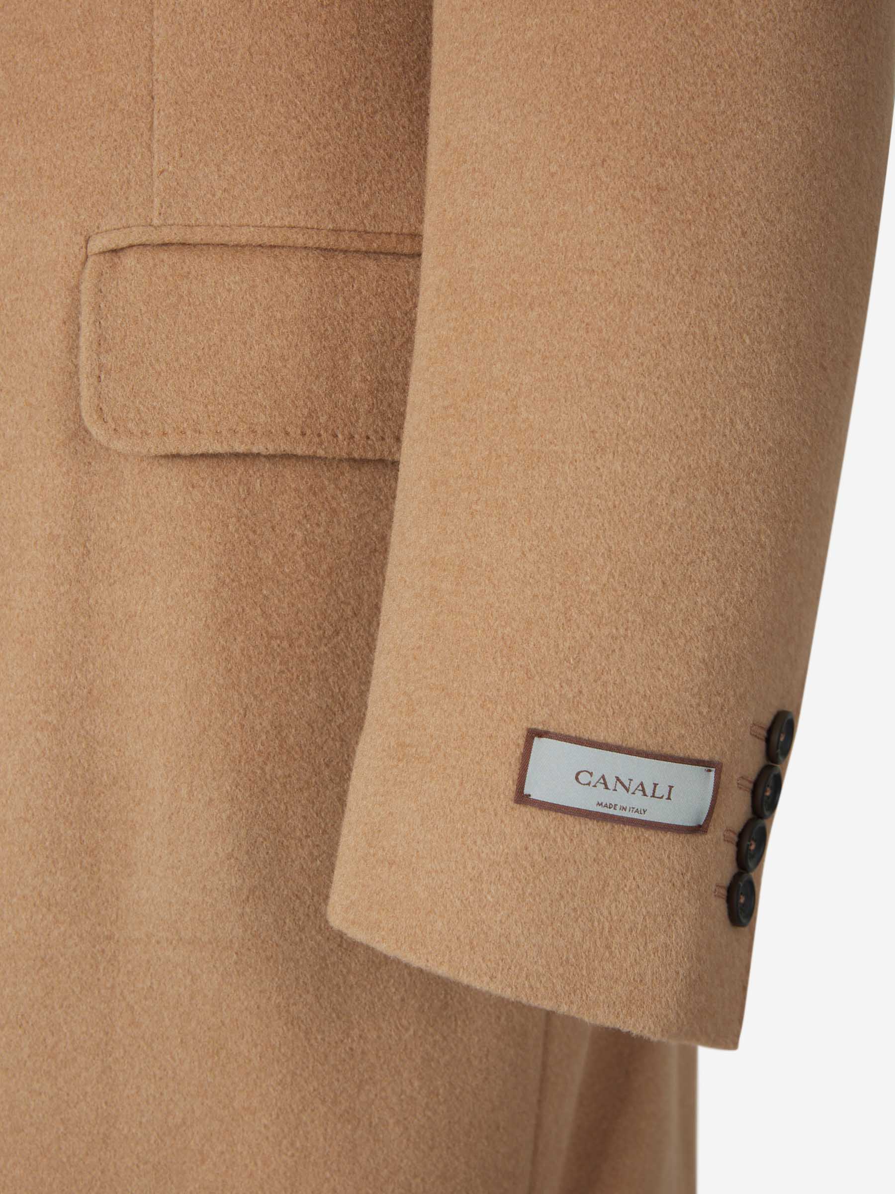 Outlet online Canali Hombre Abrigo Camello Suave color Marrón sku 341-000505 01 - Foto 4