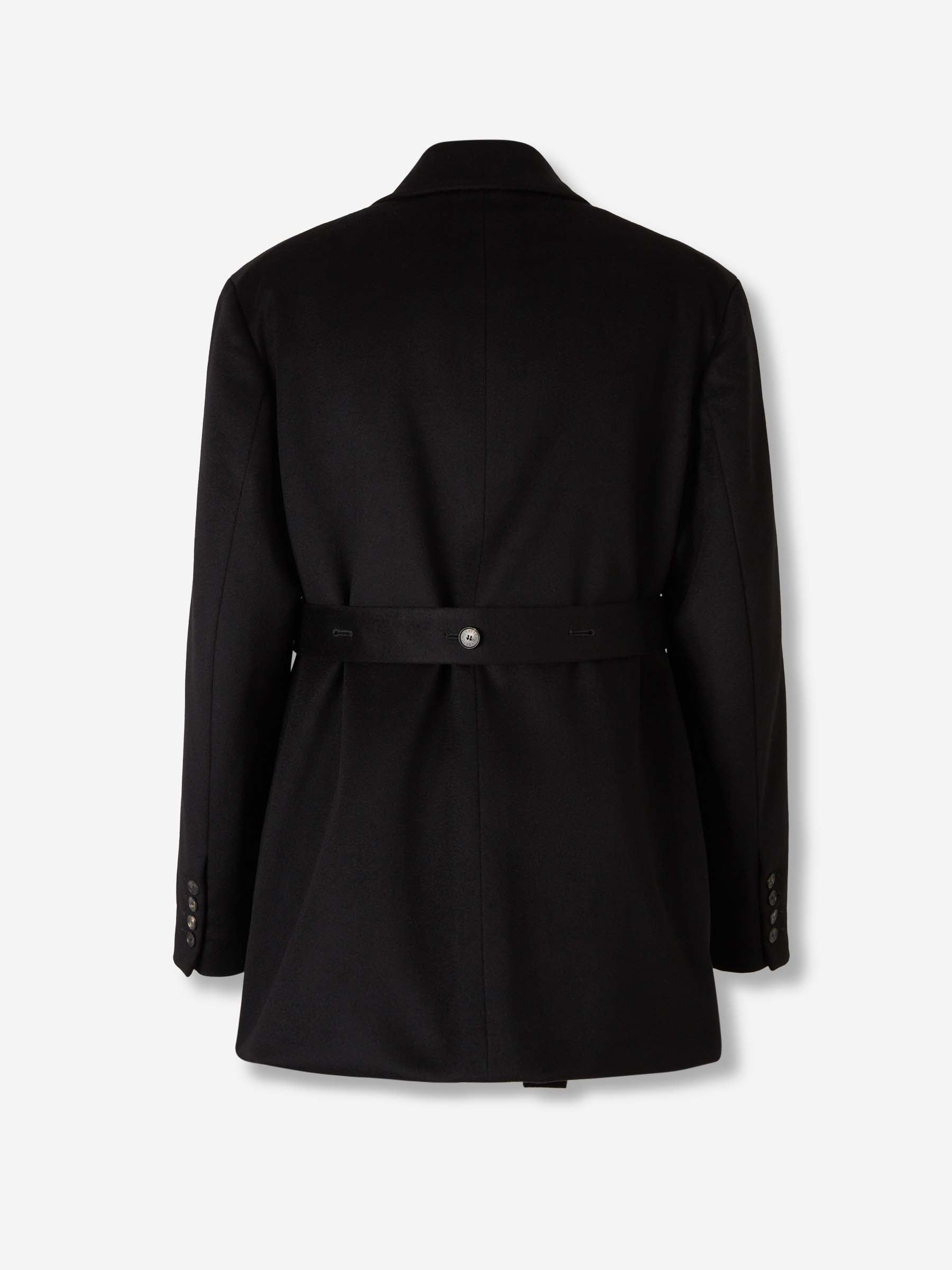 Outlet online Setchu Hombre Abrigo Largo Cachemira color Negro sku 341-000538 01 - Foto 4