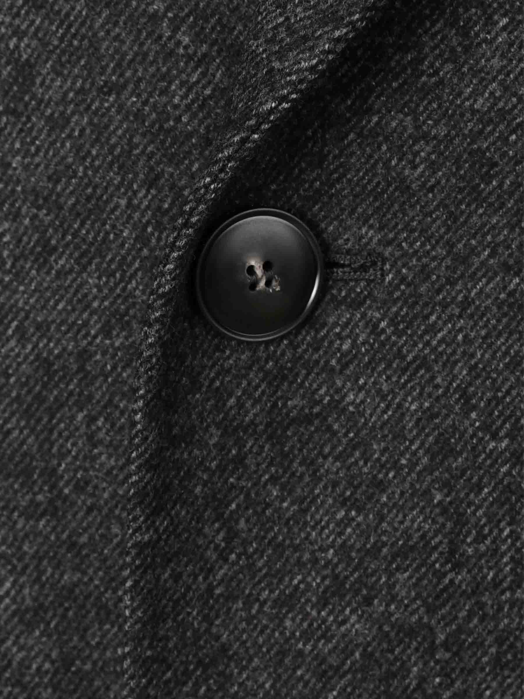 Outlet online Canali Hombre Abrigo Largo Cruzado color Gris Antracita sku 341-000541 01 - Foto 3