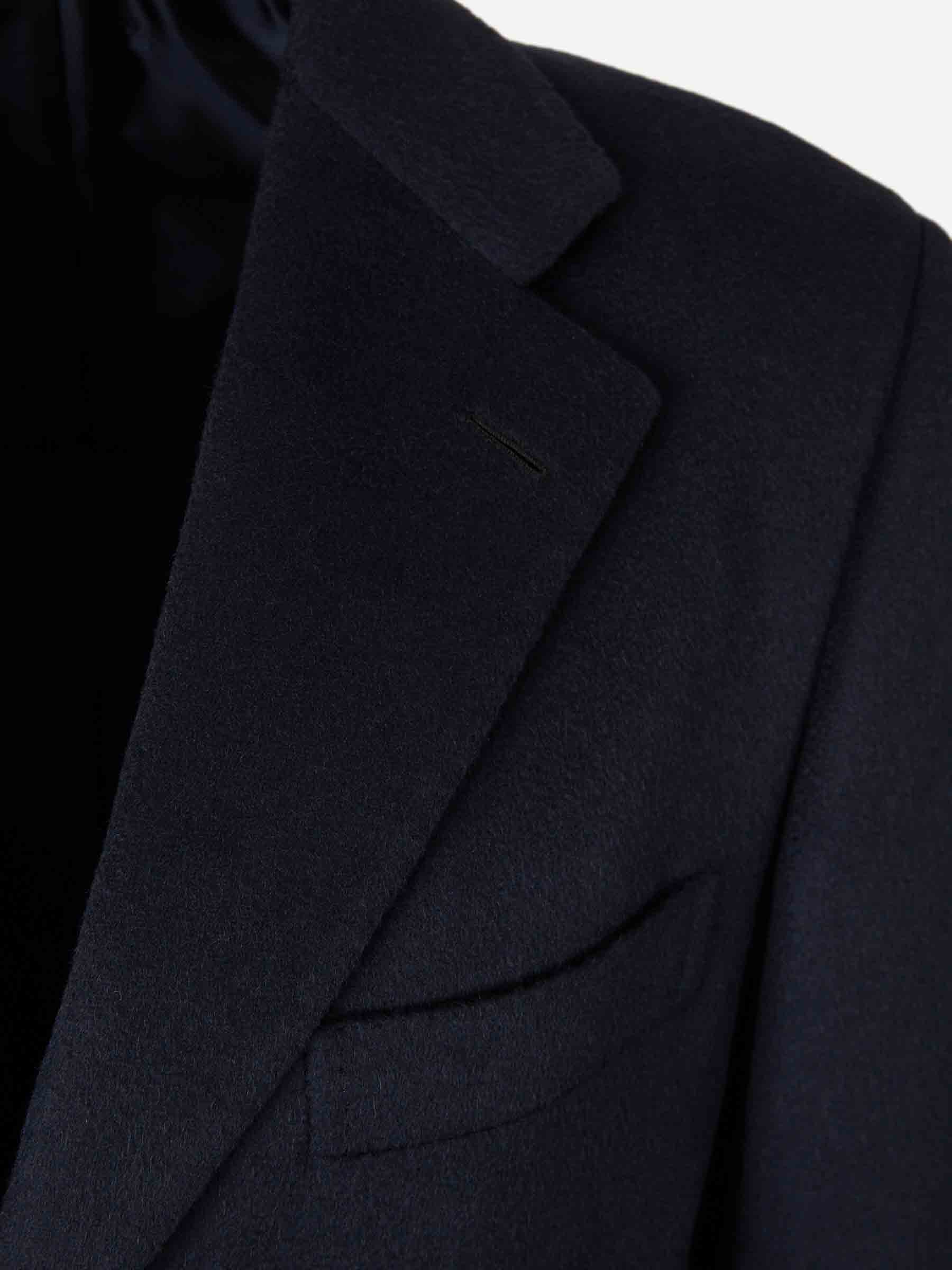 Outlet online Brioni Hombre Abrigo Largo Cachemira color Negro sku 341-000548 01 - Foto 3