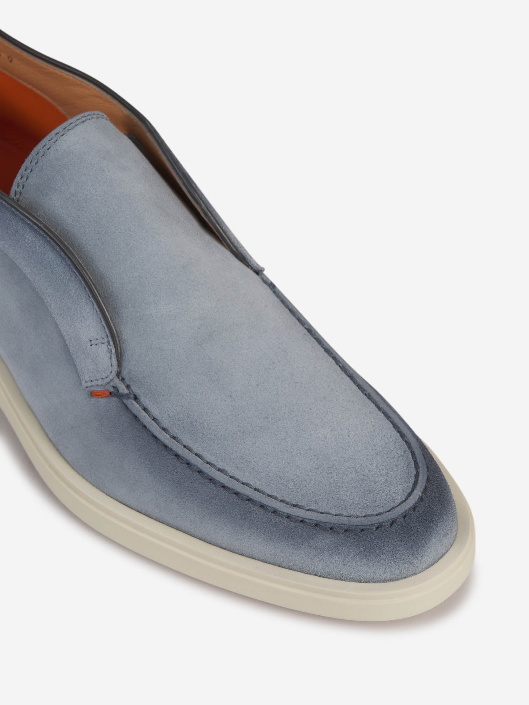 Outlet online Santoni Hombre Mocasines Altos Piel color Azul Denim sku 611-004409 02 - Foto 5