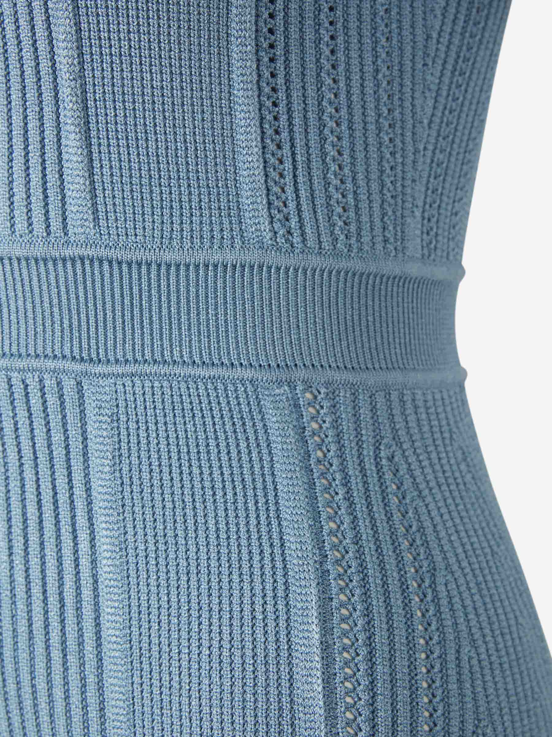 Outlet online Balmain Mujer Vestido Mini Punto color Azul sku 731-005953 01 - Foto 4